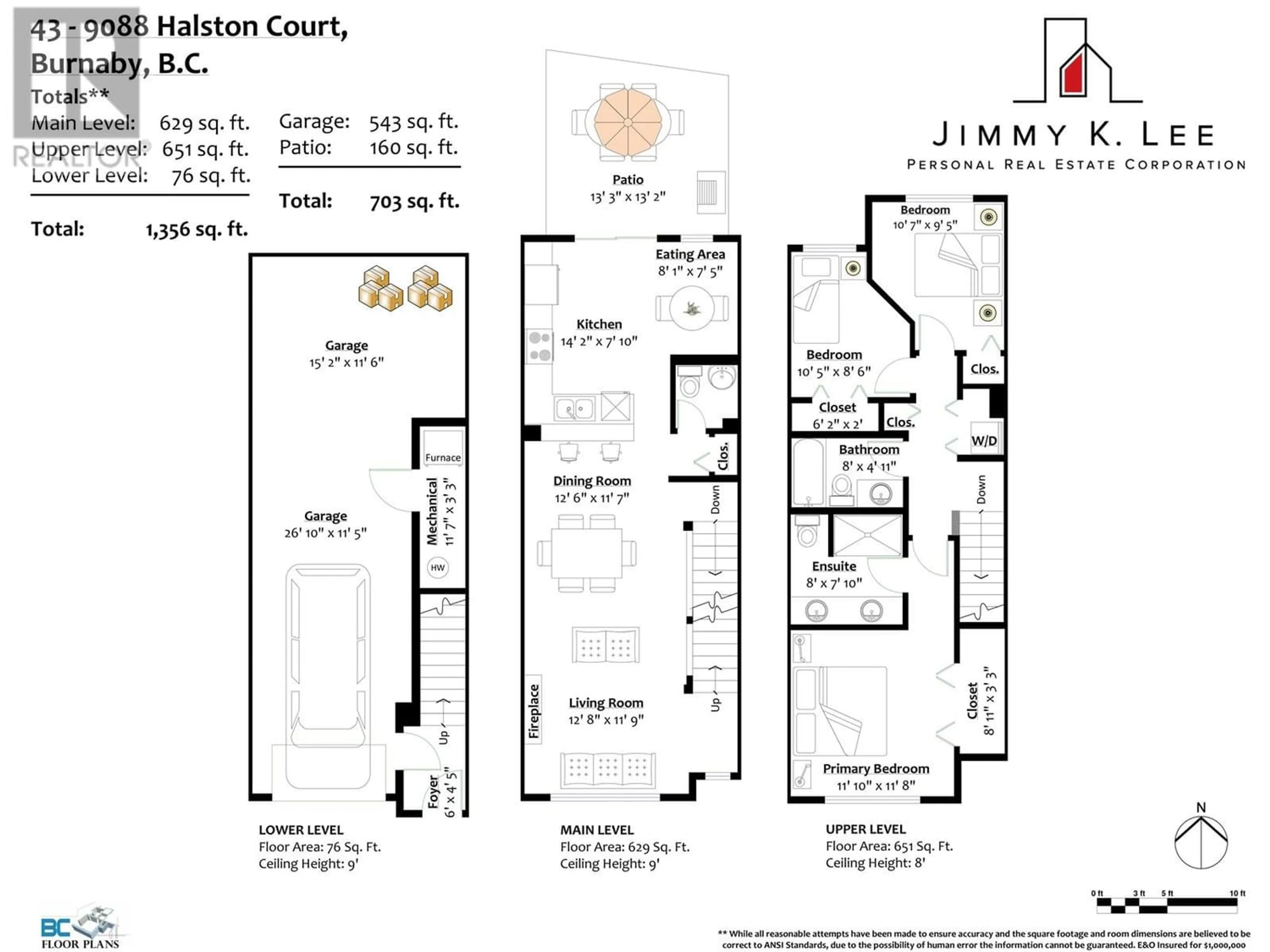 Floor plan for 43 9088 HALSTON COURT, Burnaby British Columbia V3N0A7