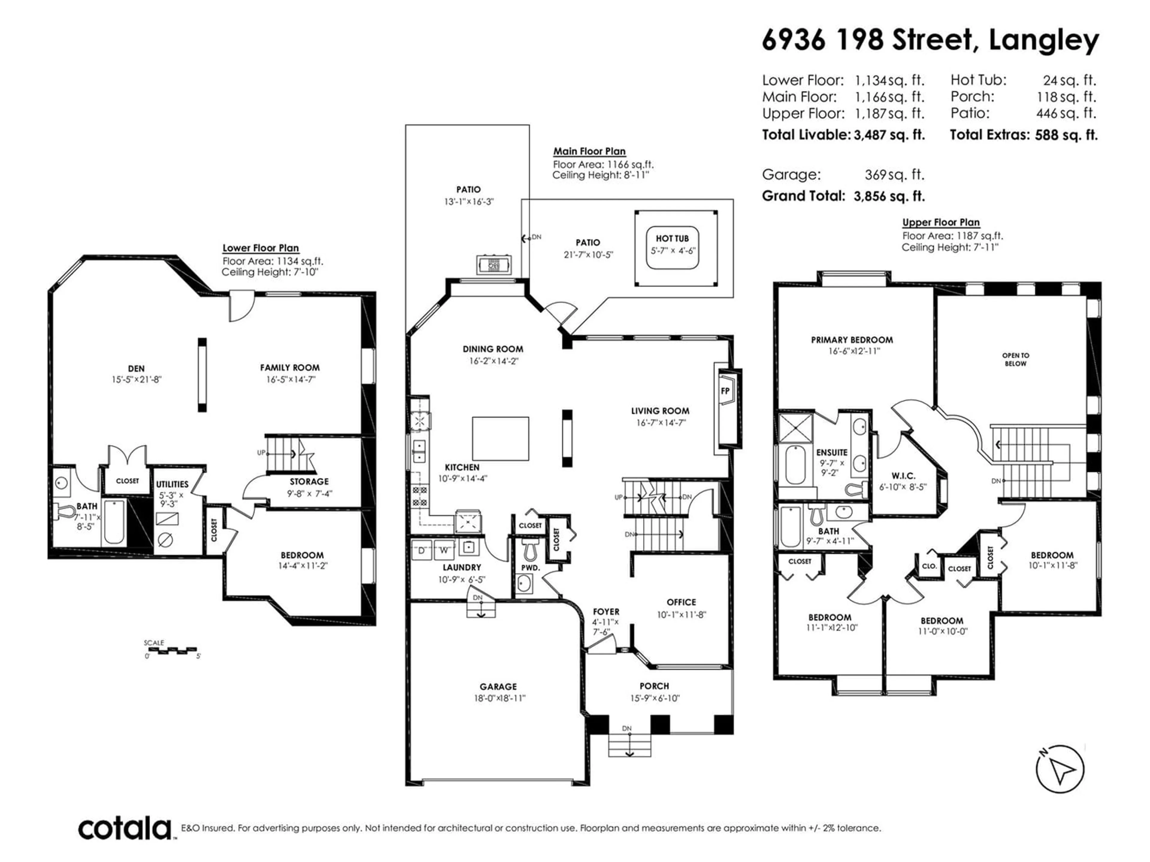 Floor plan for 6936 198 STREET, Langley British Columbia V2Y3B1