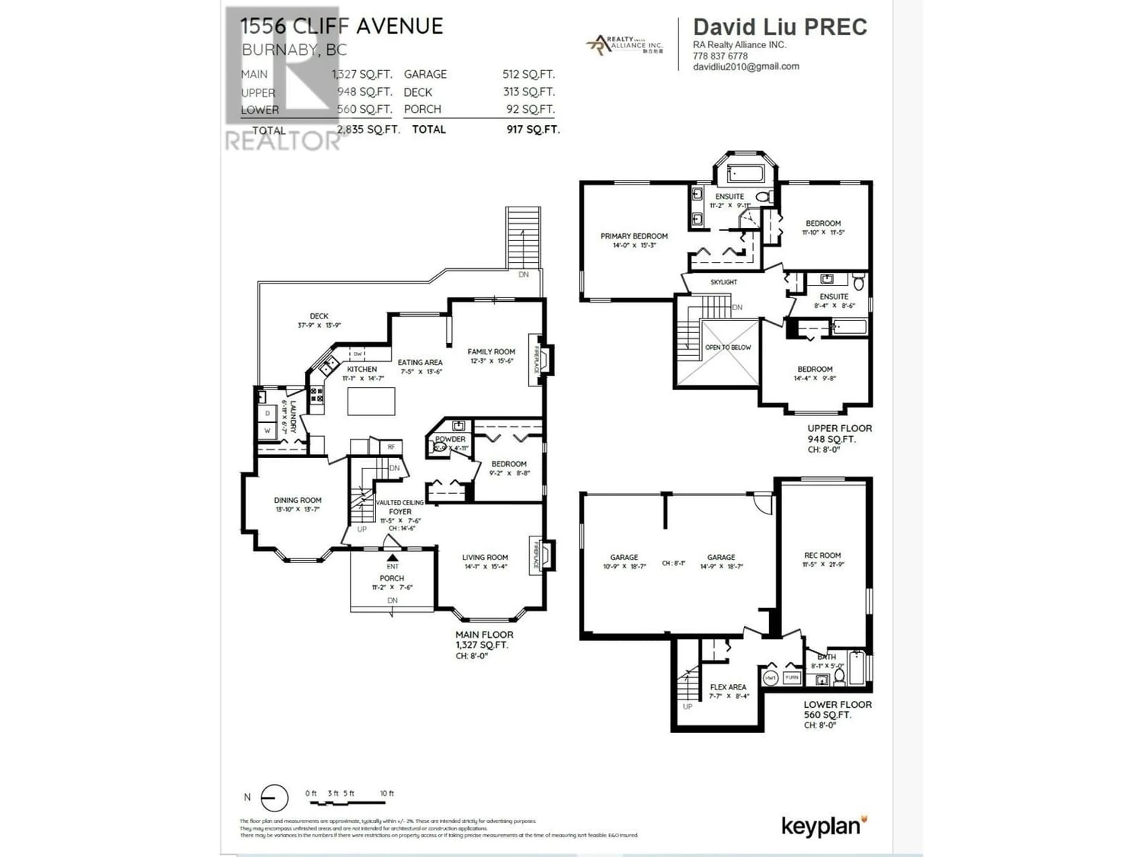 Floor plan for 1556 CLIFF AVENUE, Burnaby British Columbia V5A2K2