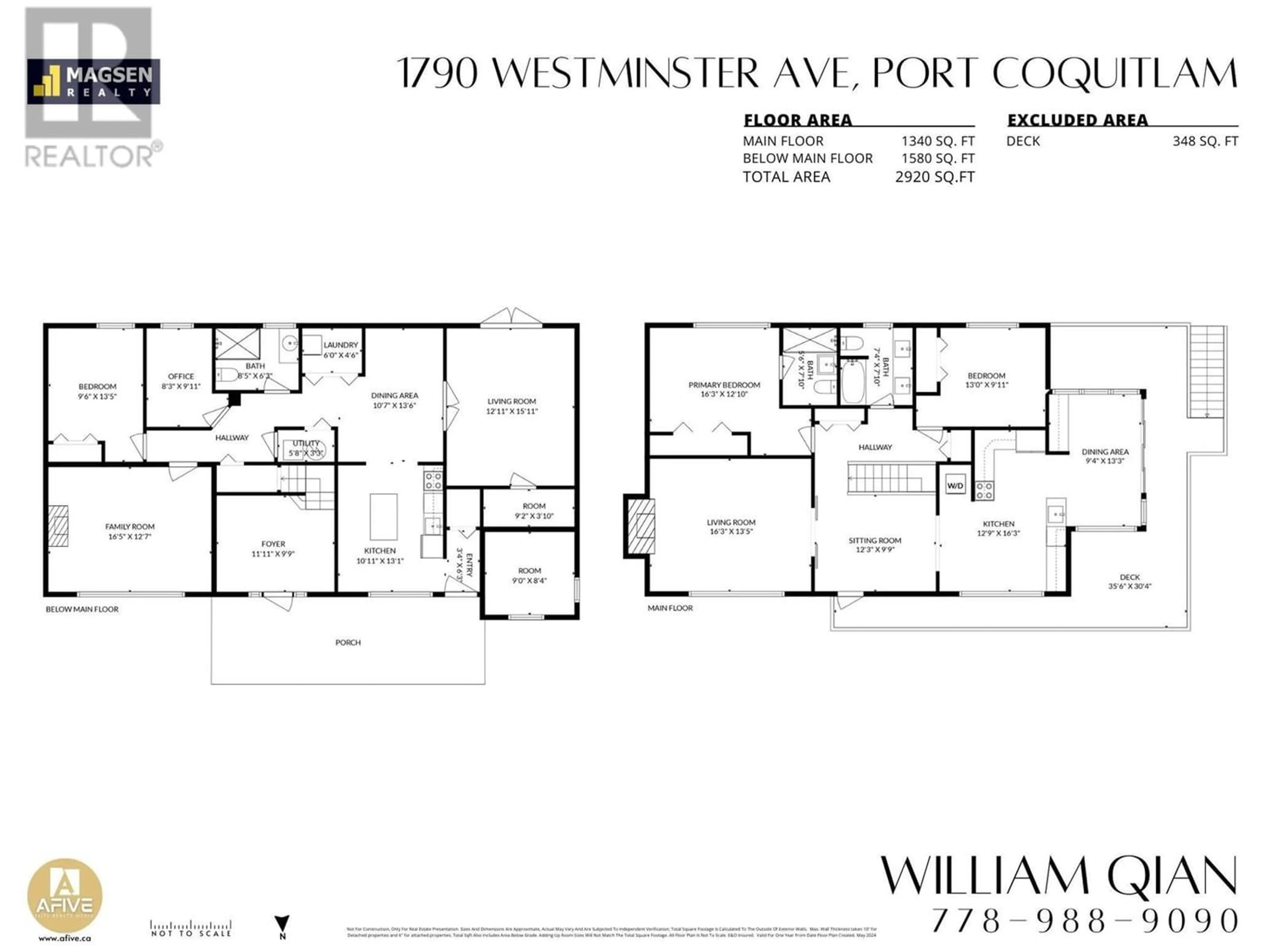 Floor plan for 1790 WESTMINSTER AVENUE, Port Coquitlam British Columbia V3B1E2
