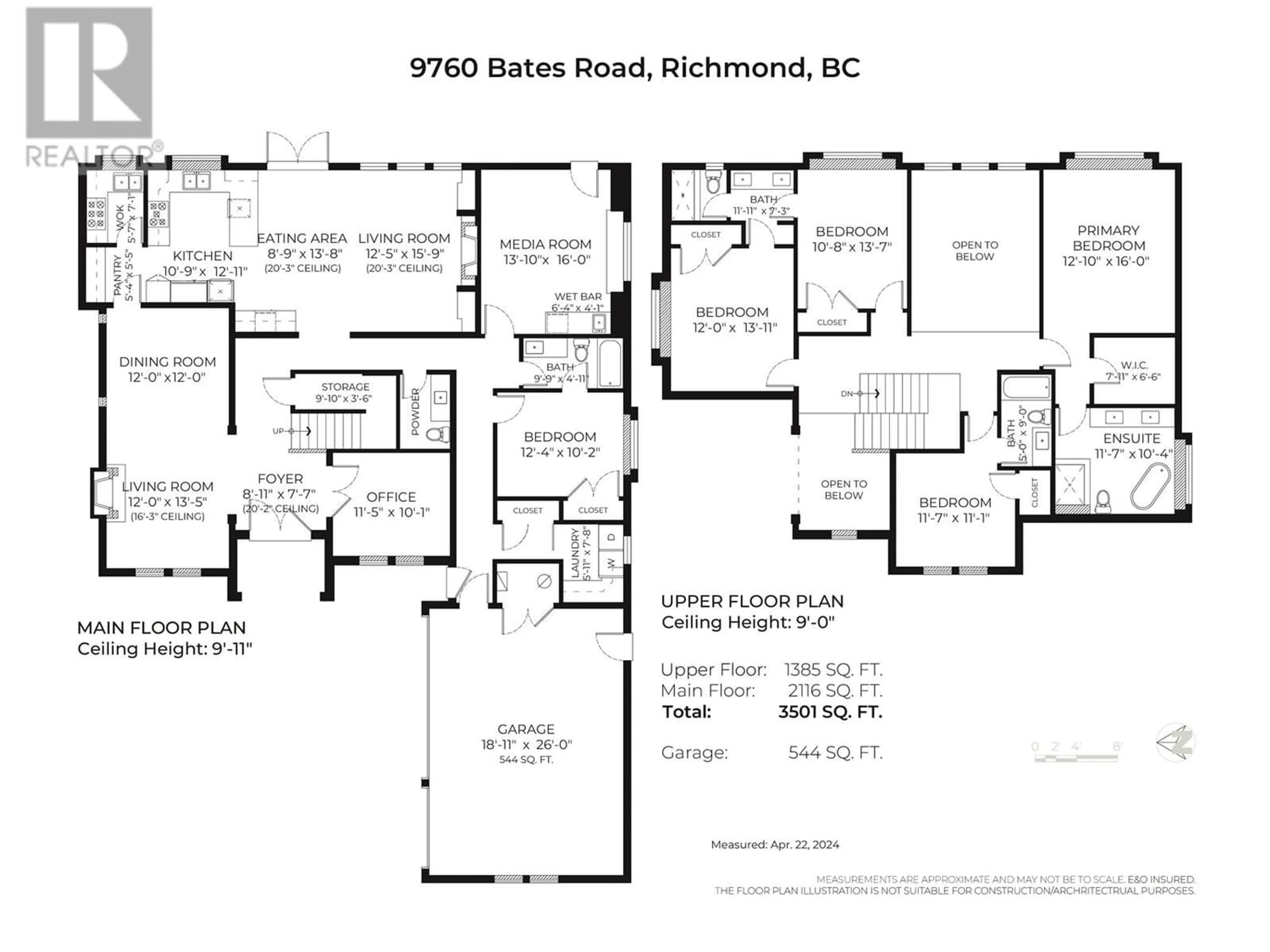 Floor plan for 9760 BATES ROAD, Richmond British Columbia V7A1E4