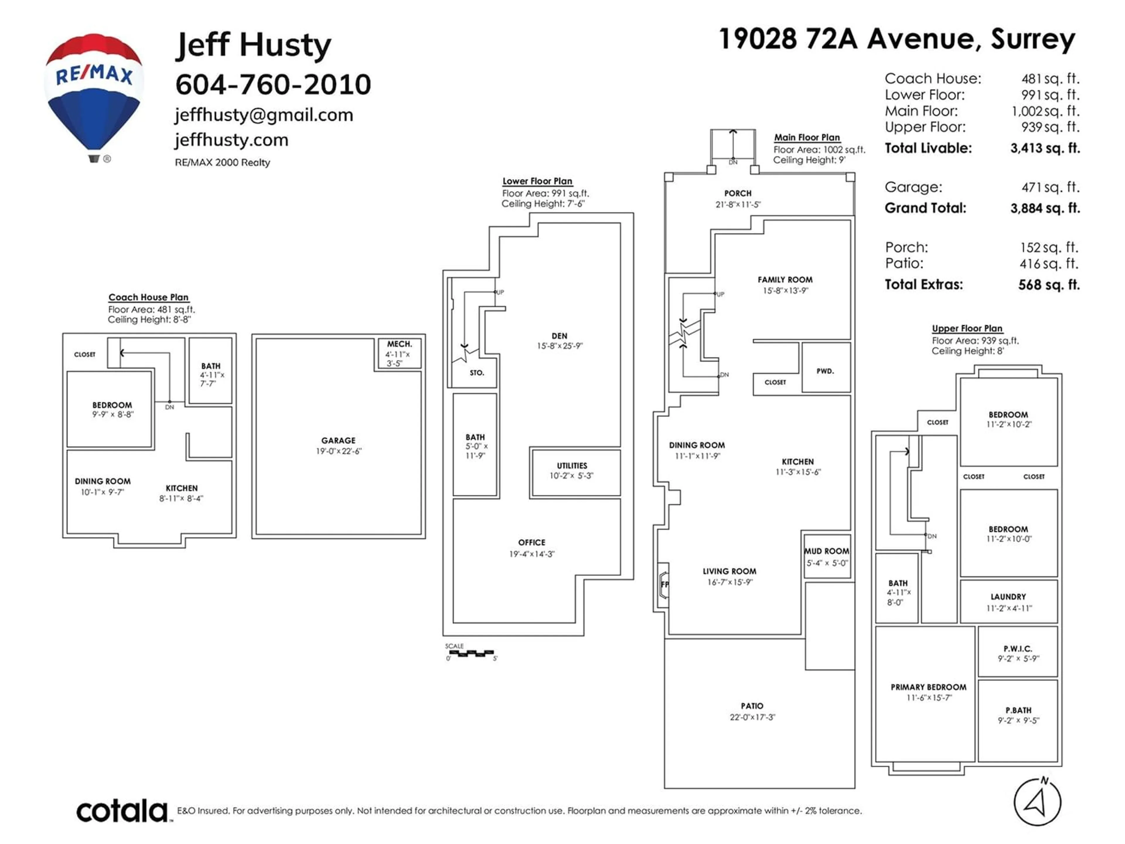 Floor plan for 19028 72A AVENUE, Surrey British Columbia V4N5Z8