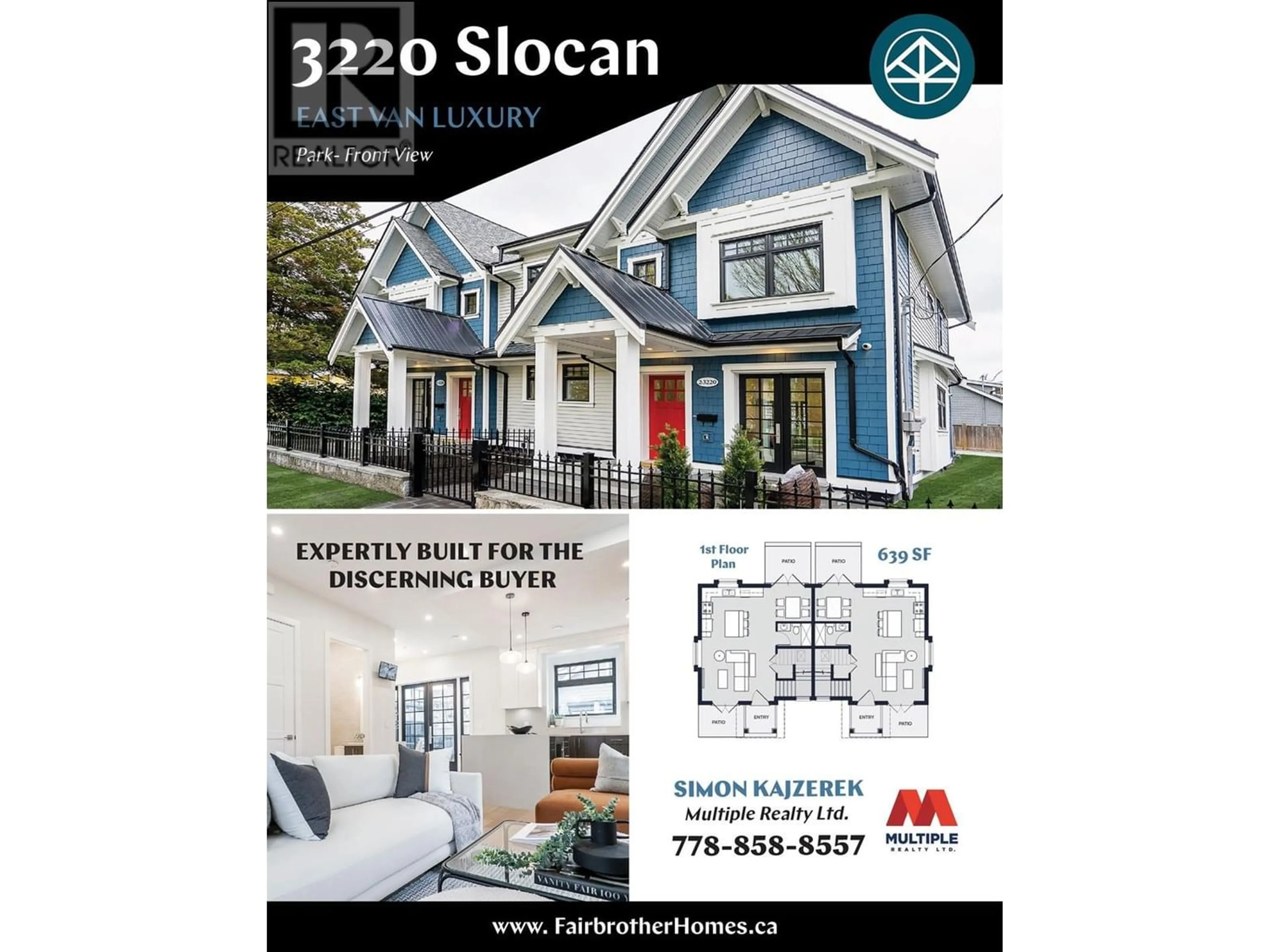 Home with vinyl exterior material for 1 3220 SLOCAN STREET, Vancouver British Columbia V5M3E3
