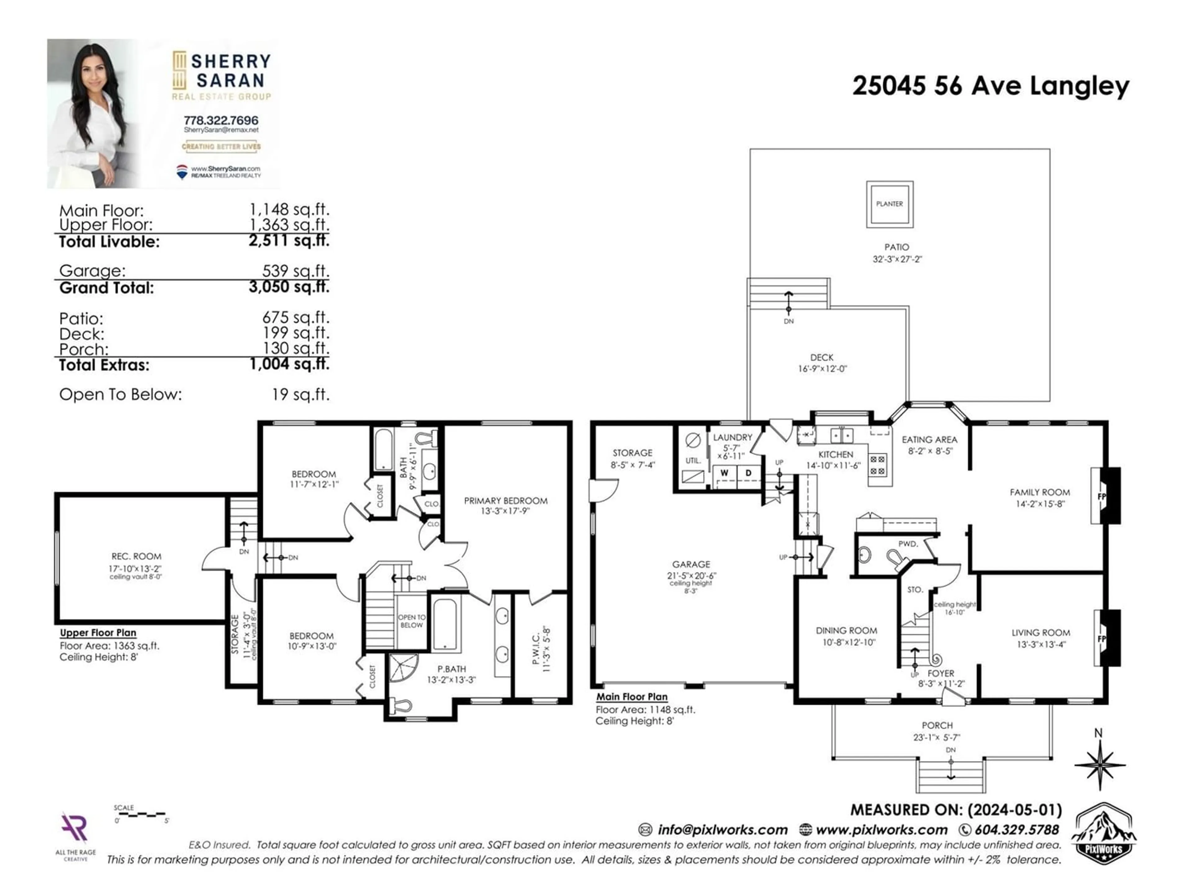 Floor plan for 25045 56 AVENUE, Langley British Columbia V4W2V1
