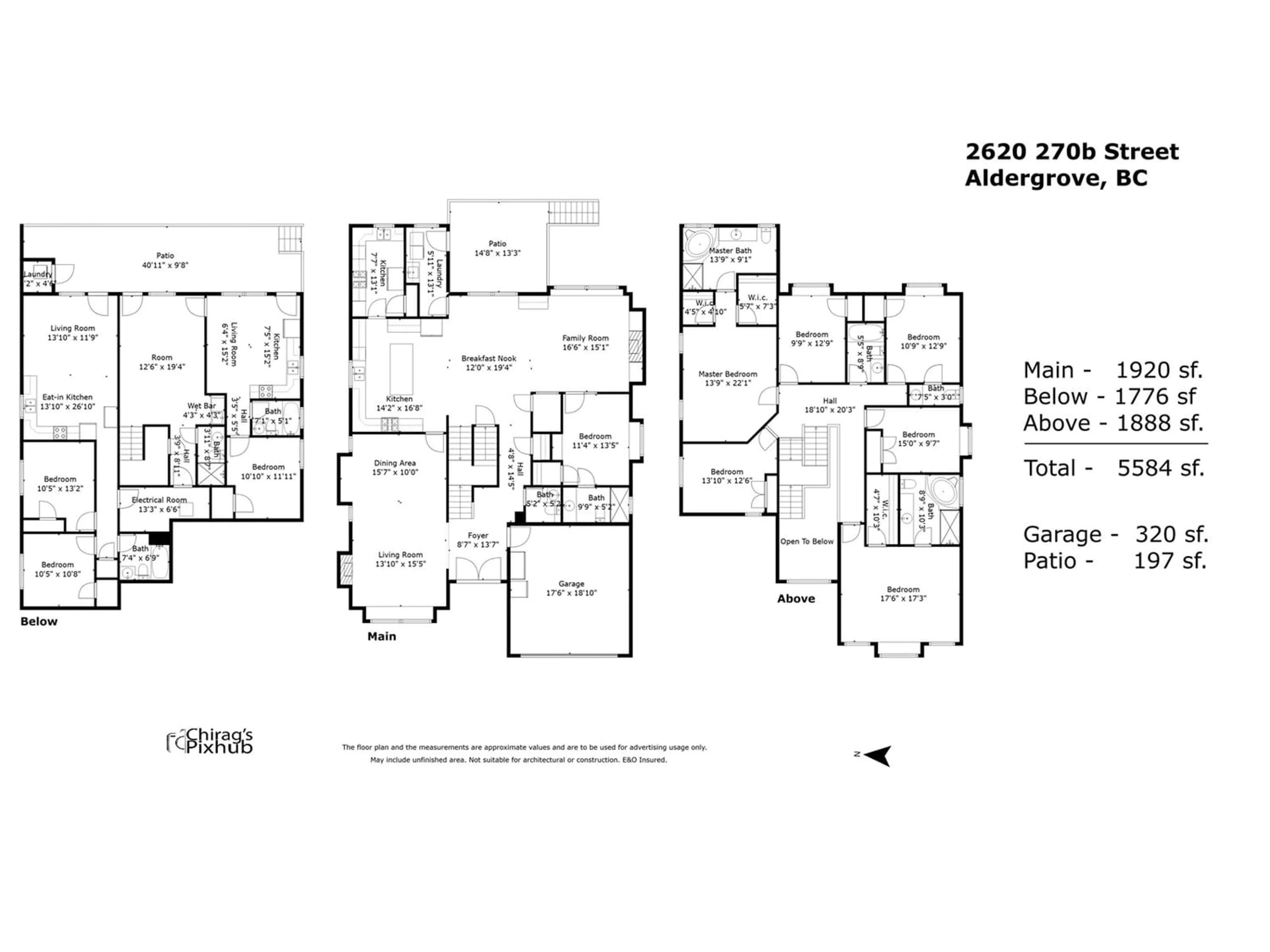 Floor plan for 2620 270B STREET, Langley British Columbia V4W3V5