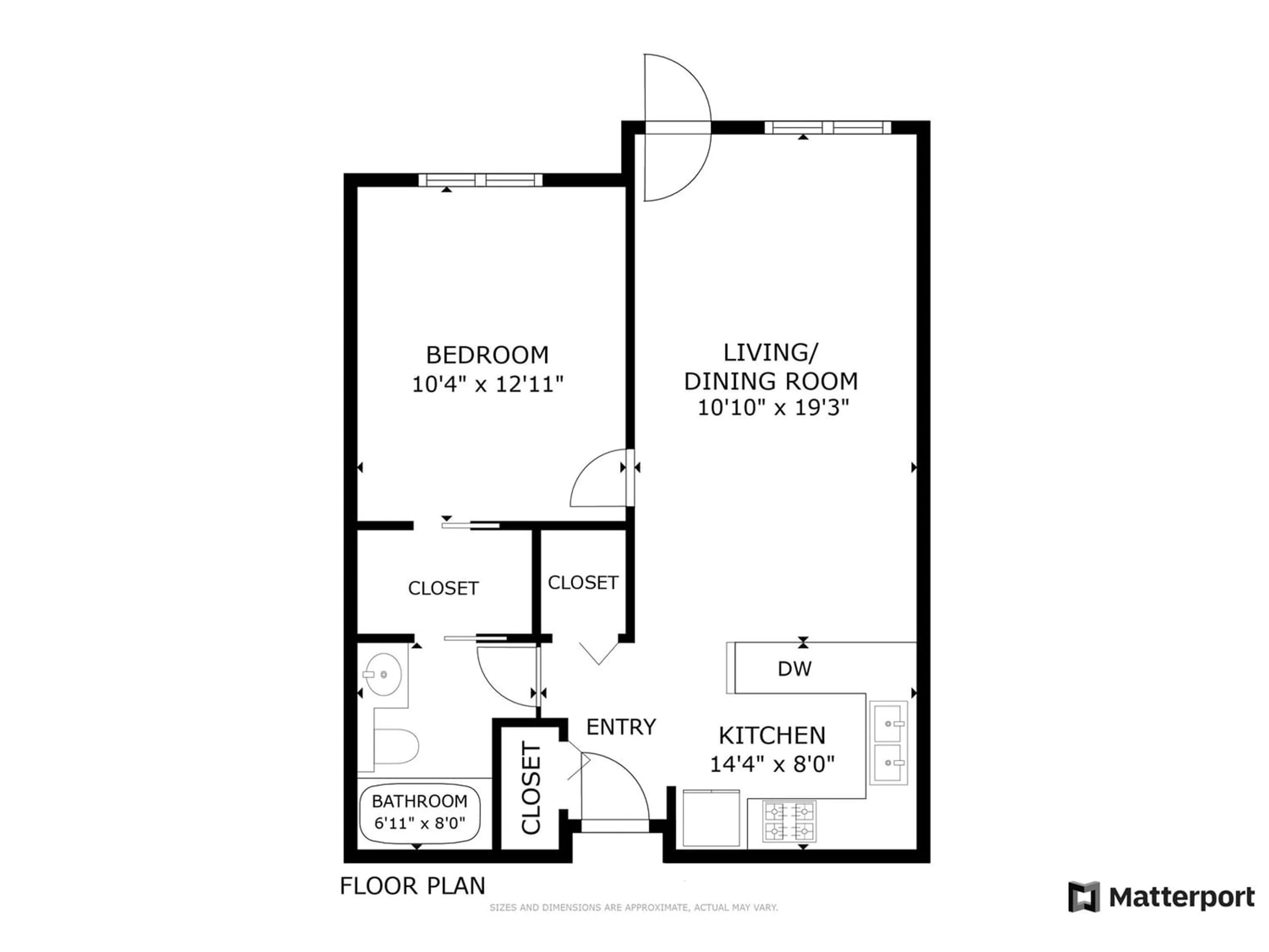 Floor plan for 305 13277 108TH AVENUE, Surrey British Columbia V3T0A9