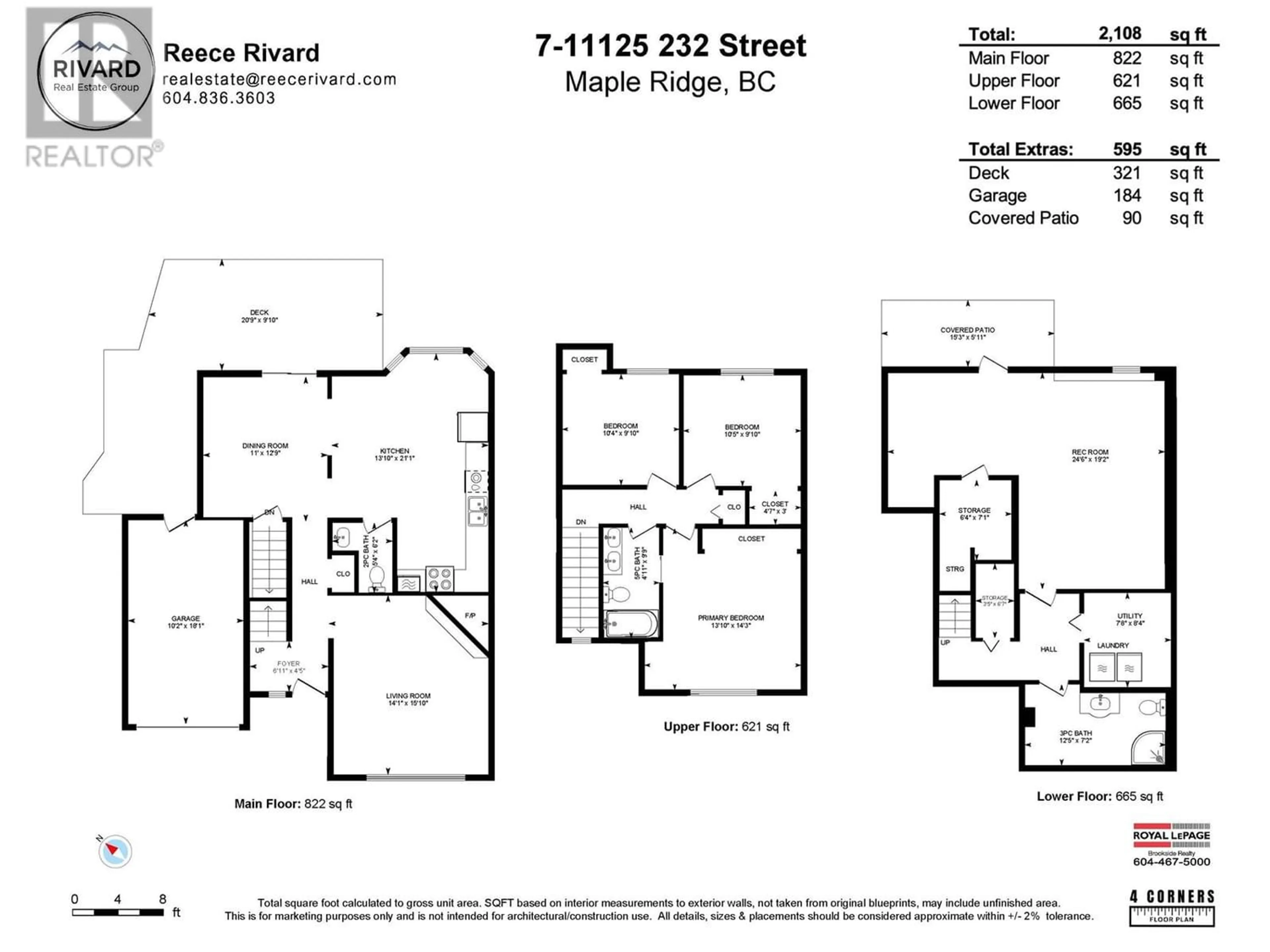Floor plan for 7 11125 232 STREET, Maple Ridge British Columbia V2X3R3