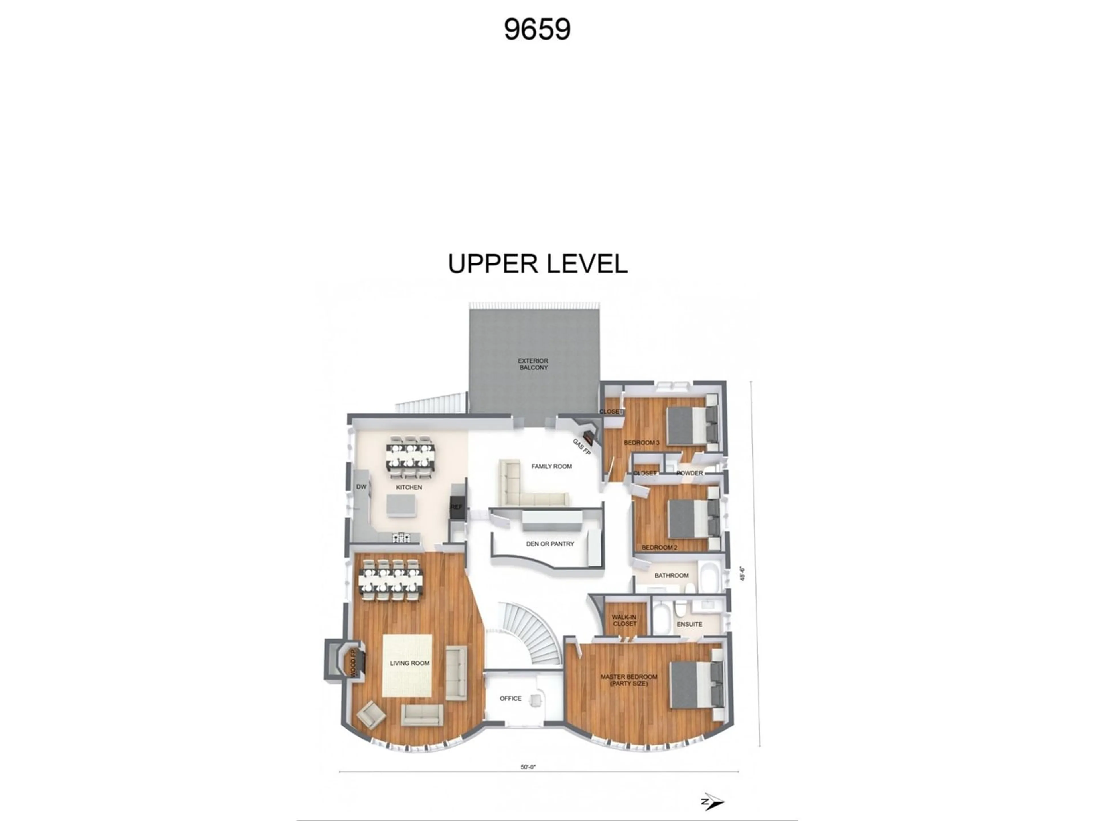 Floor plan for 9659 149B STREET, Surrey British Columbia V3R8K6