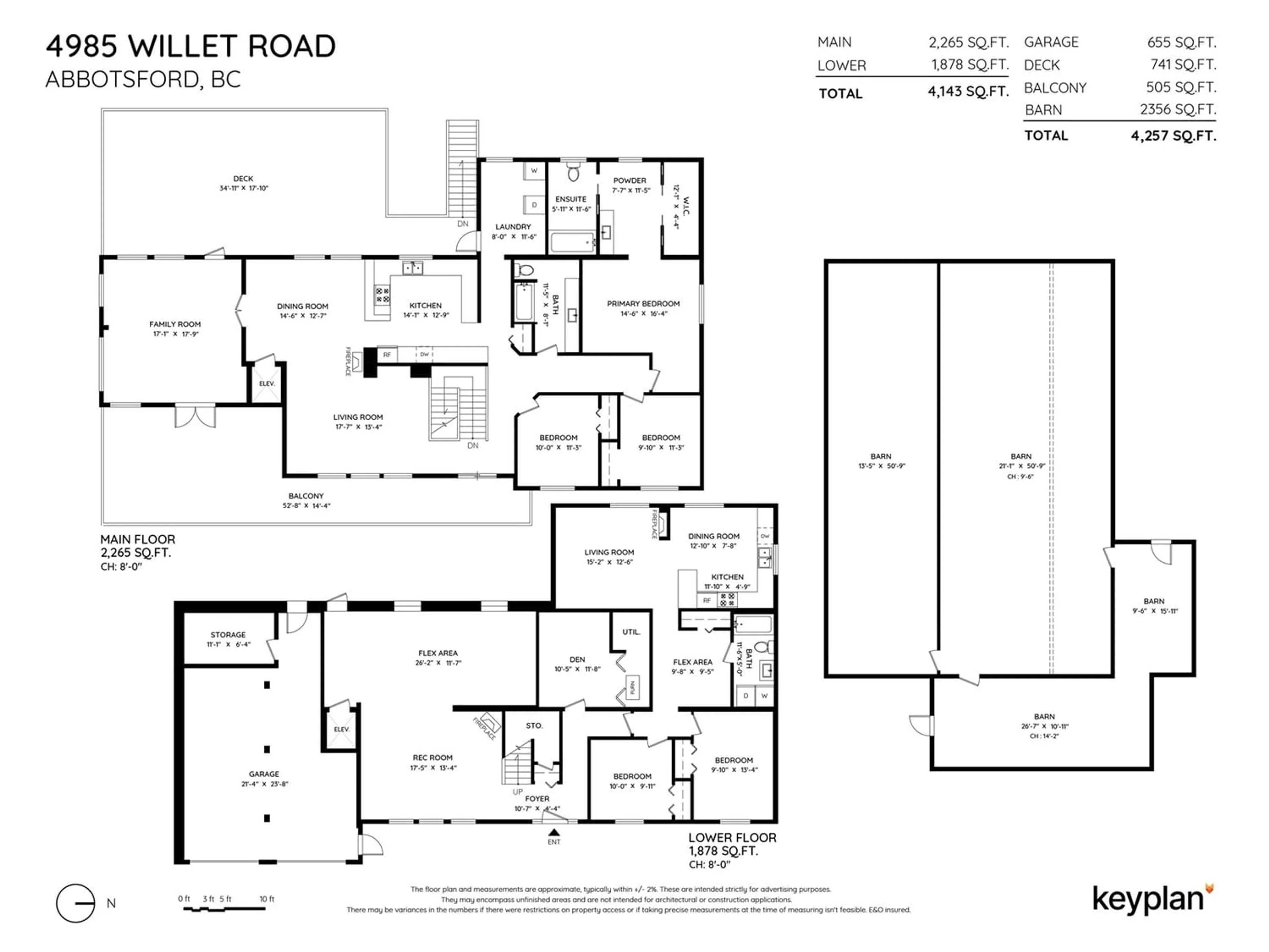 Floor plan for 4985 WILLET ROAD, Abbotsford British Columbia V3G2E8