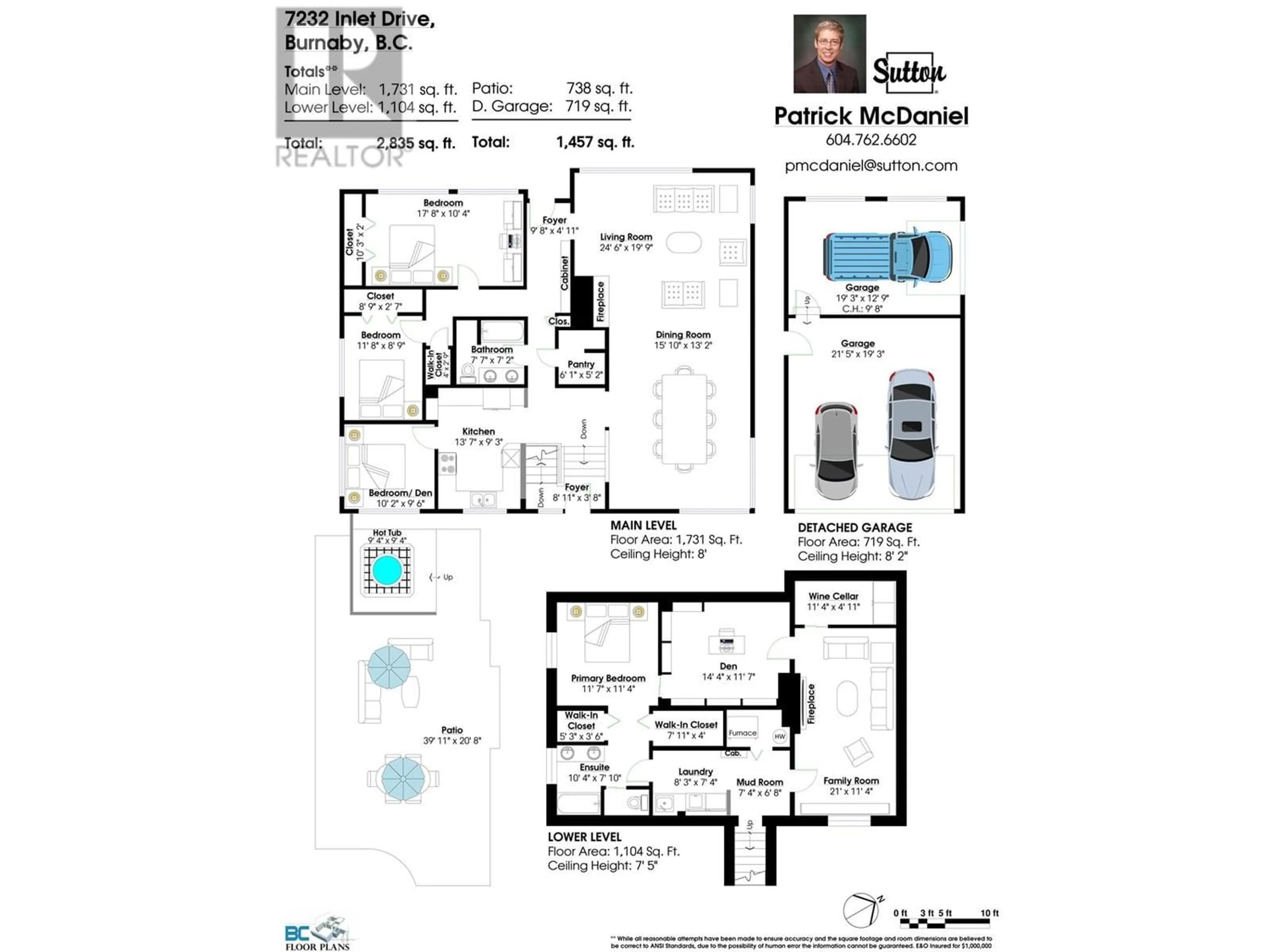 Floor plan for 7232 INLET DRIVE, Burnaby British Columbia V3A1C4