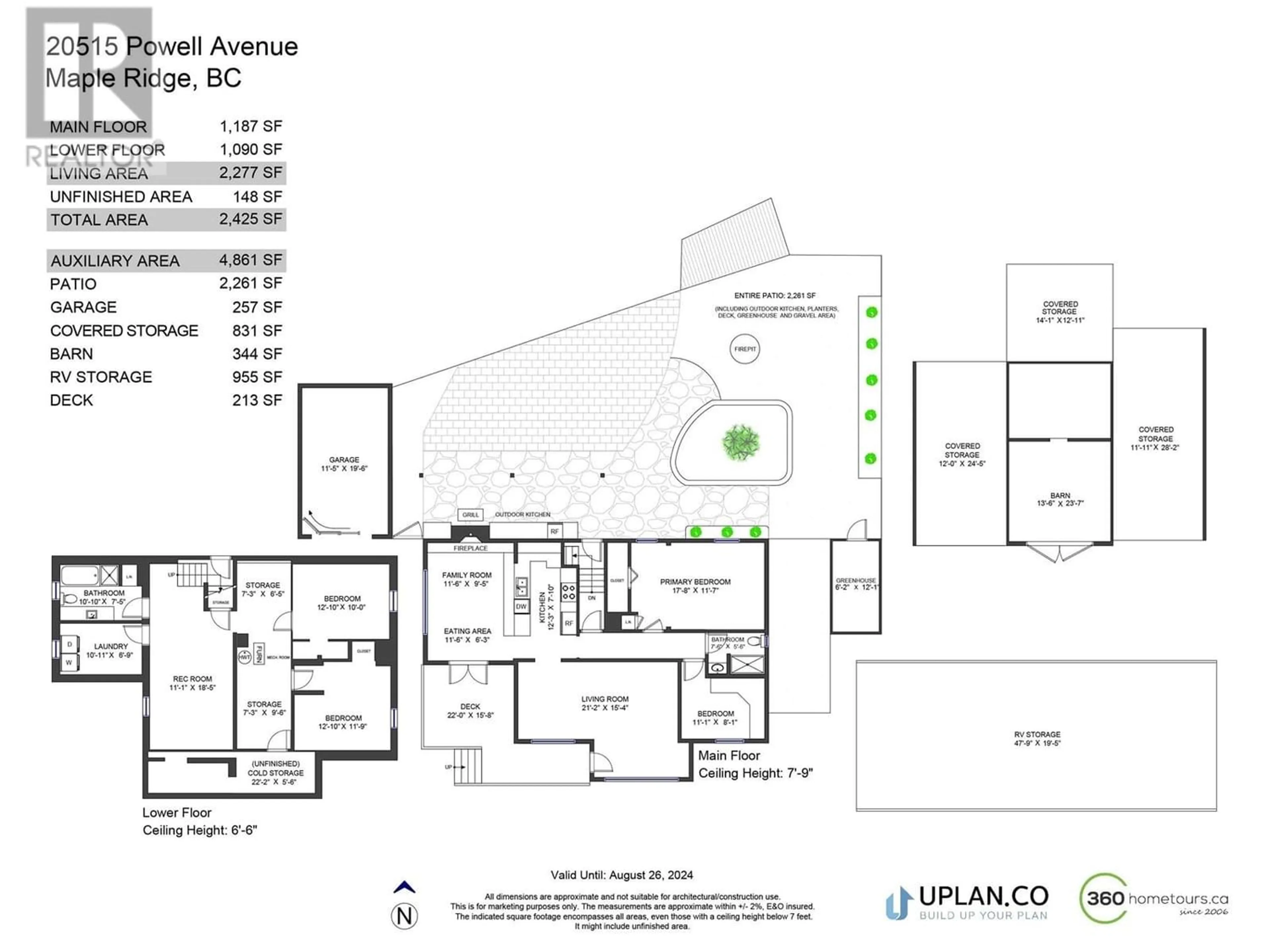 Floor plan for 20515 POWELL AVENUE, Maple Ridge British Columbia V2X4N3