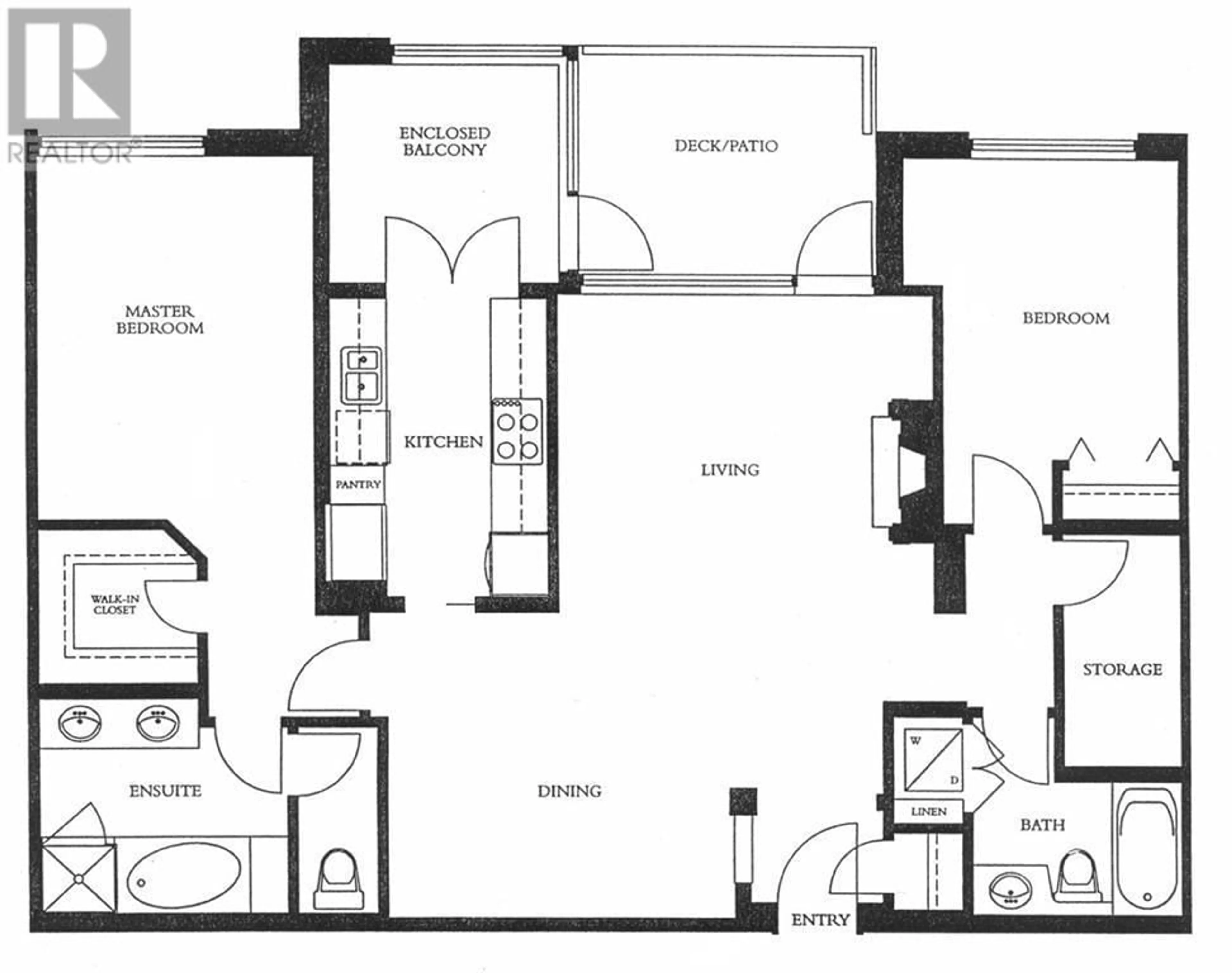 Floor plan for 606 4759 VALLEY DRIVE, Vancouver British Columbia V6J4B7