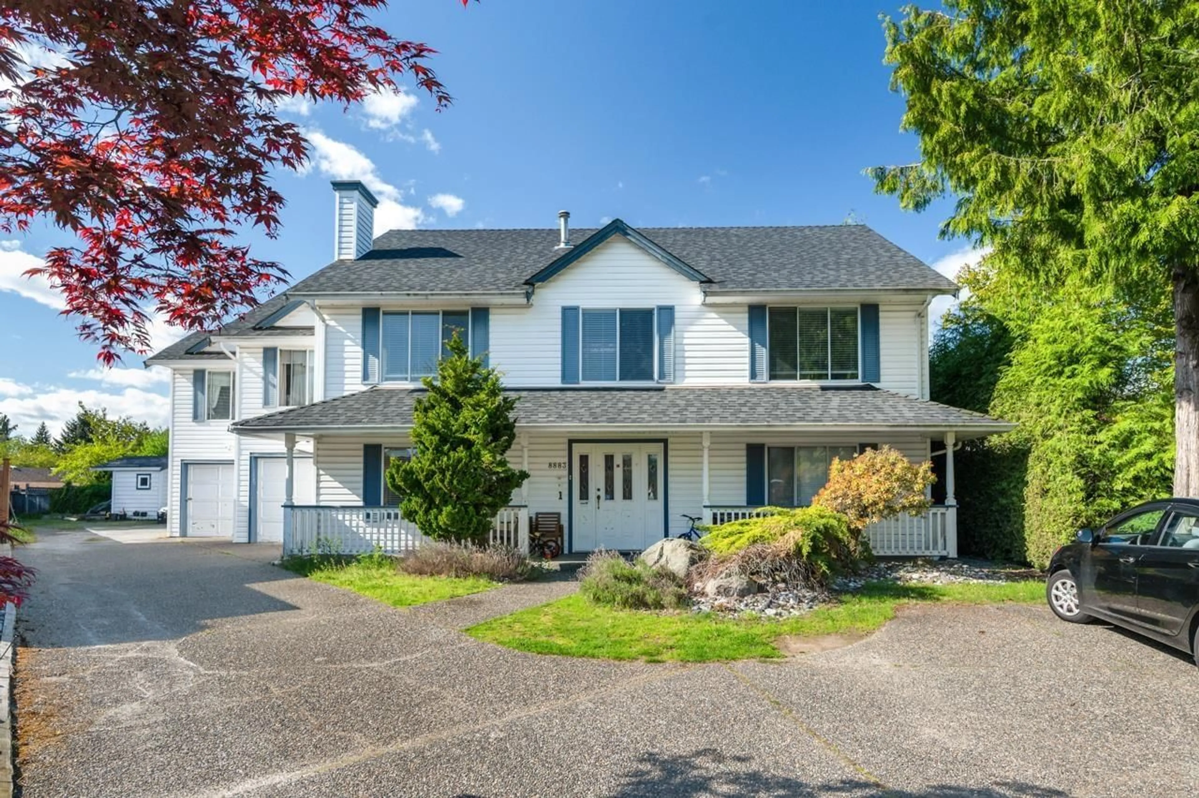 Frontside or backside of a home for 8883 157 STREET, Surrey British Columbia V4N2Y8