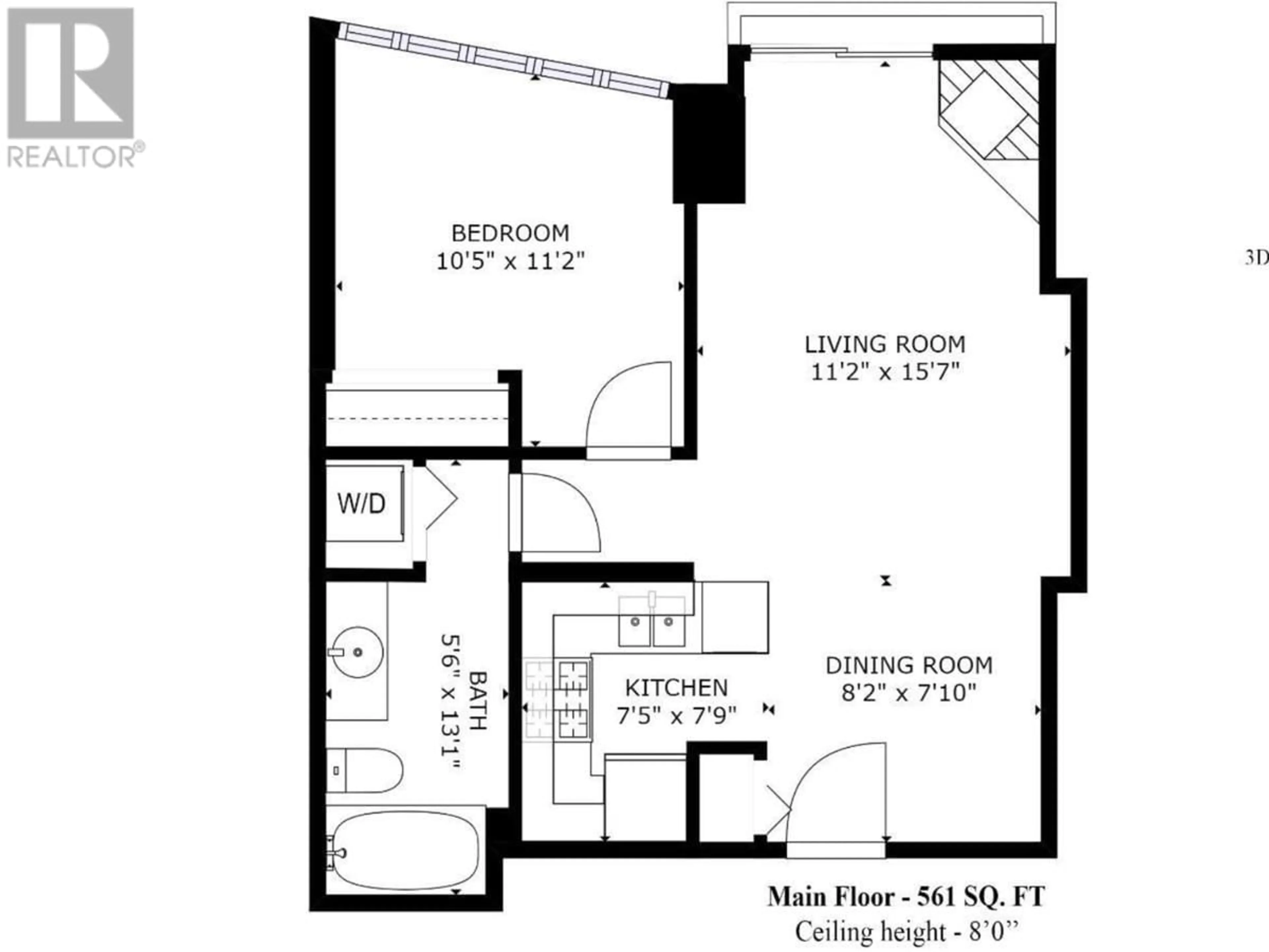 Floor plan for 1001 63 KEEFER PLACE, Vancouver British Columbia V6B6N6