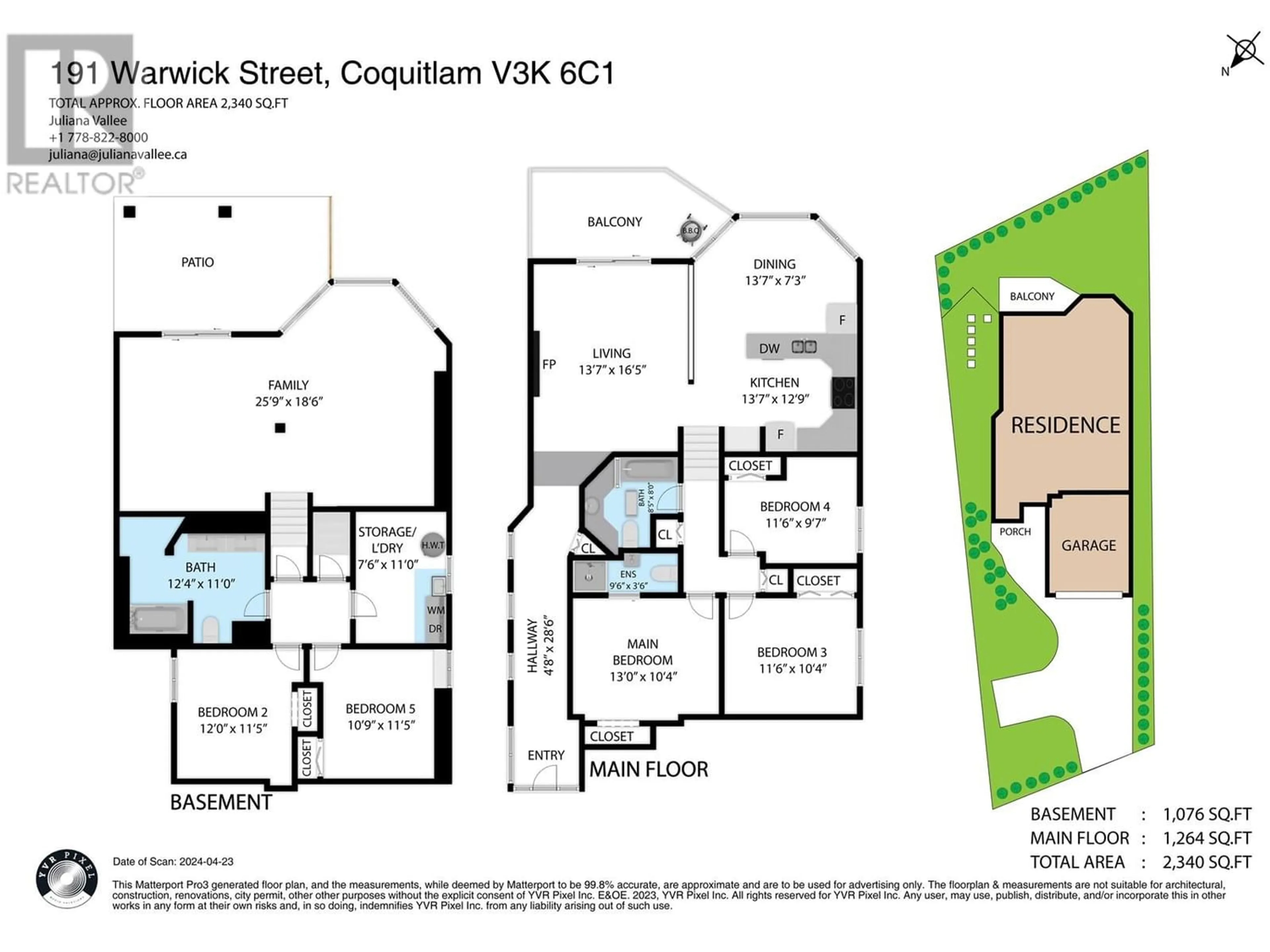 Floor plan for 191 WARRICK STREET, Coquitlam British Columbia V3K6C1