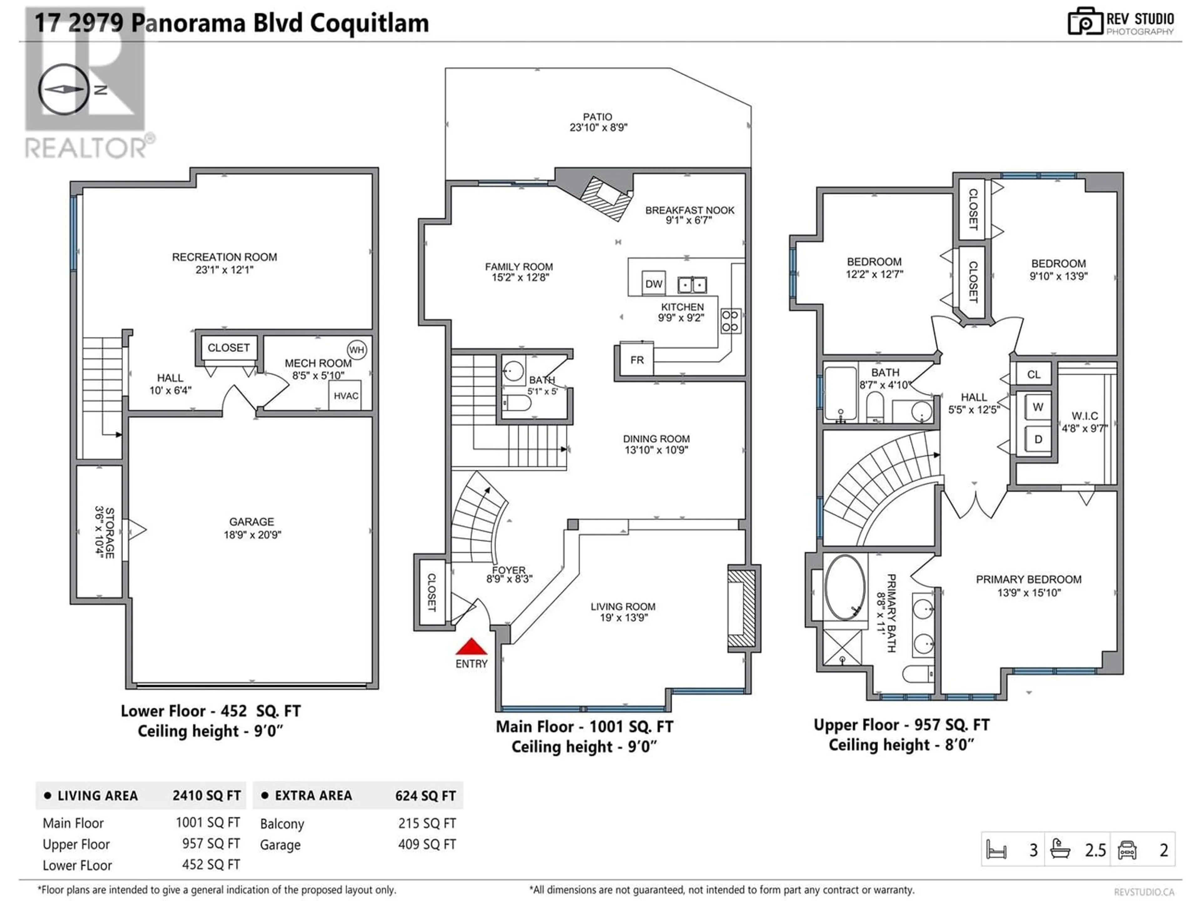 Floor plan for 17 2979 PANORAMA DRIVE, Coquitlam British Columbia V3E2W8