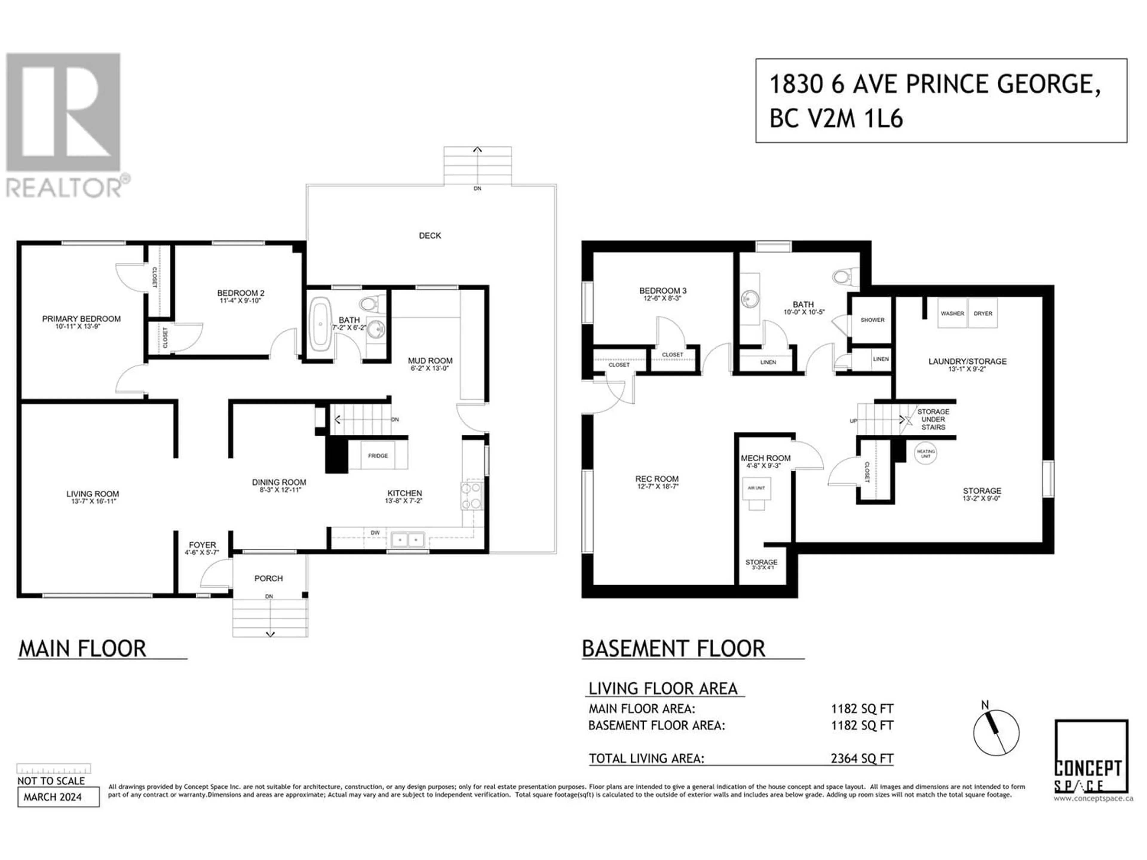 Floor plan for 1830 6TH AVENUE, Prince George British Columbia V2M1L6