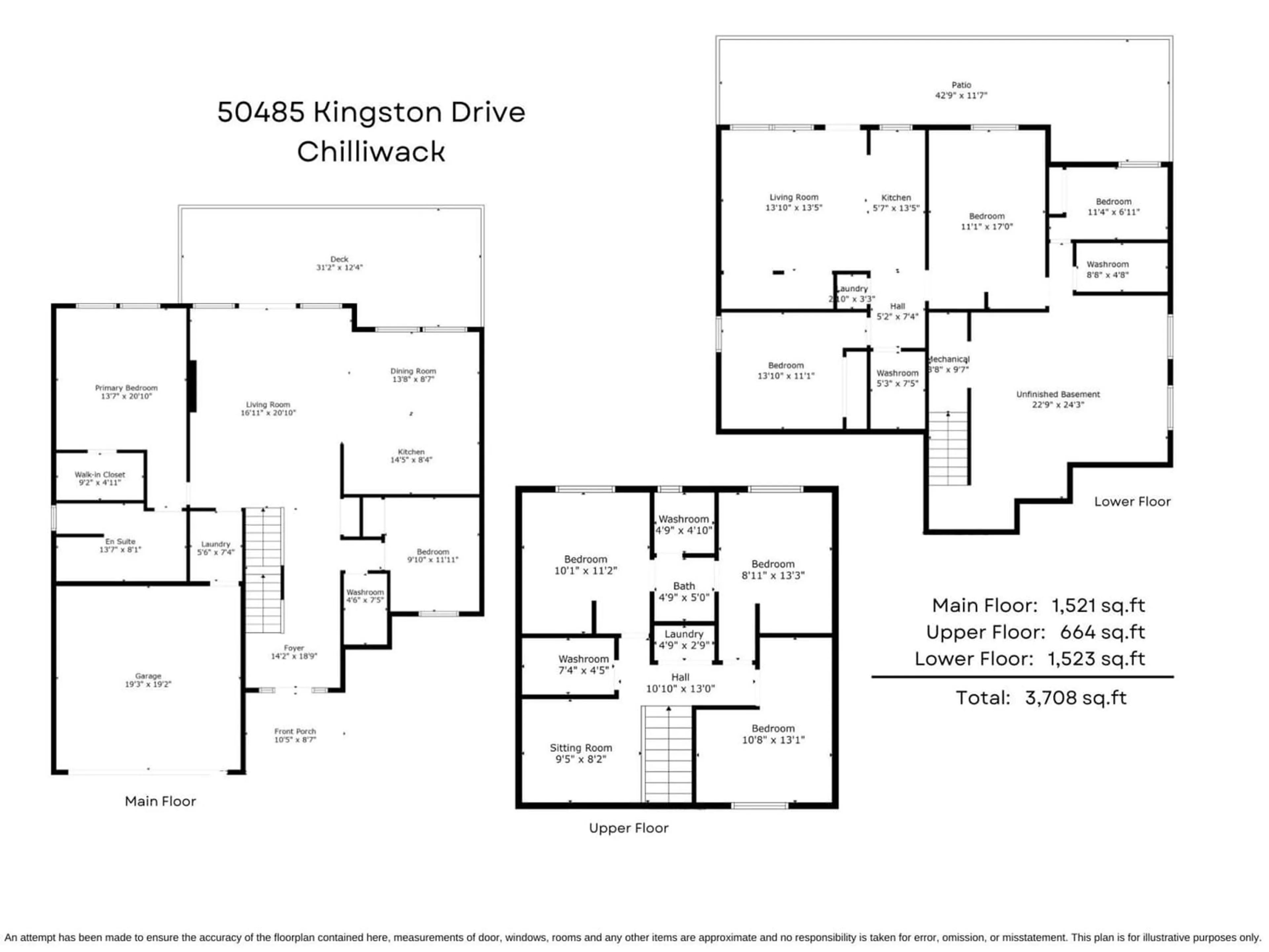 Floor plan for 50485 KINGSTON DRIVE, Chilliwack British Columbia V4Z0C2
