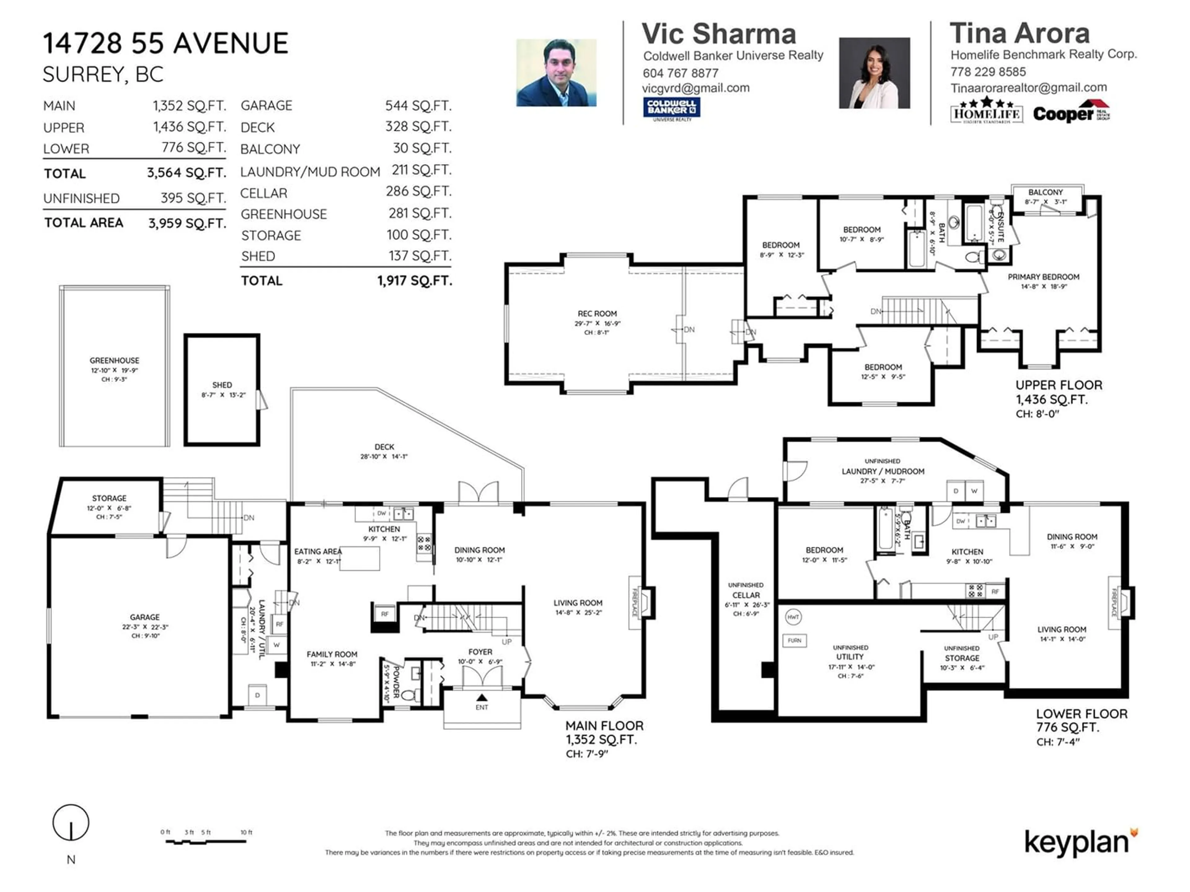 Floor plan for 14728 55 AVENUE, Surrey British Columbia V3S1A9