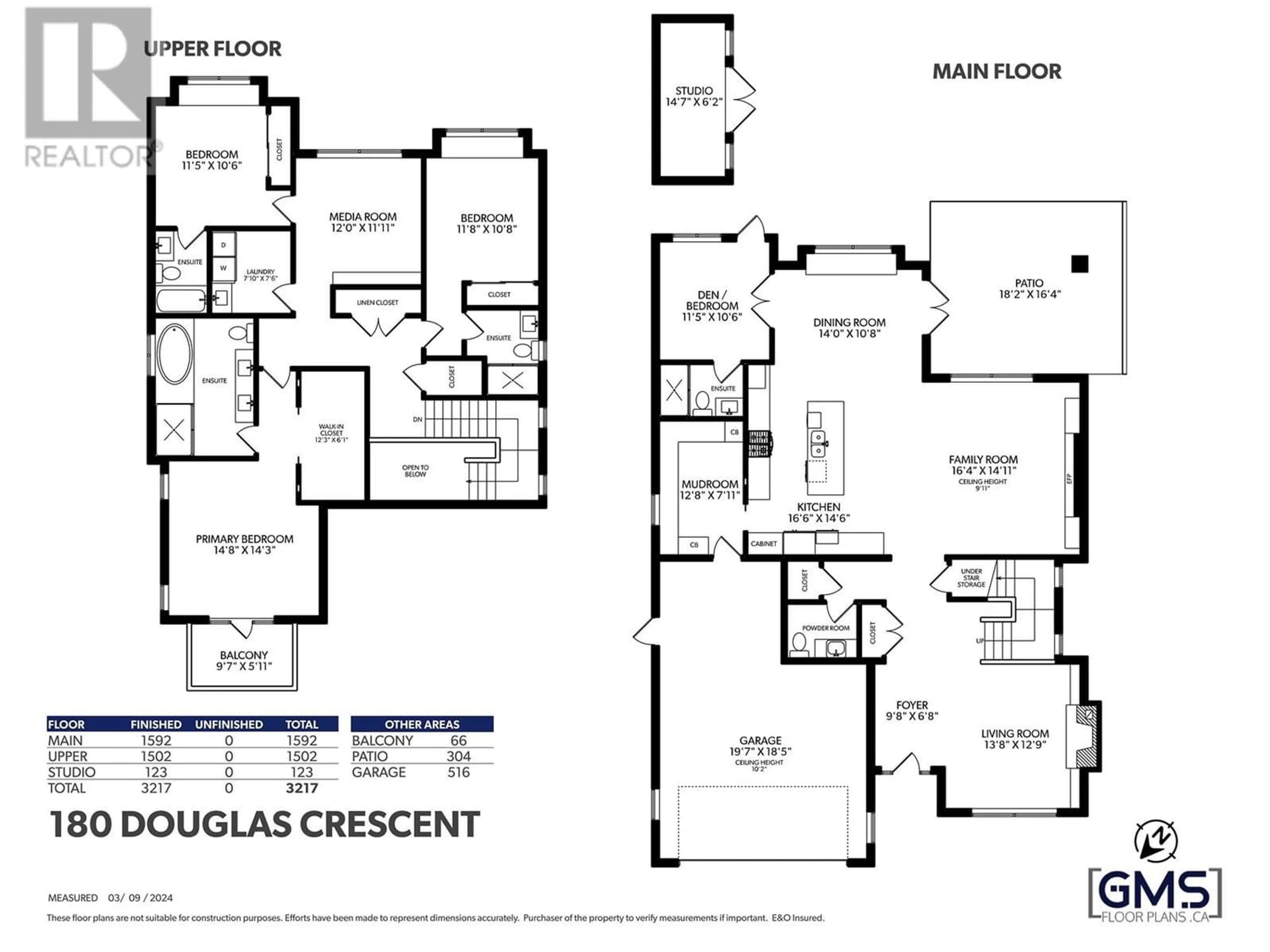 Floor plan for 180 DOUGLAS CRESCENT, Richmond British Columbia V7B1E5