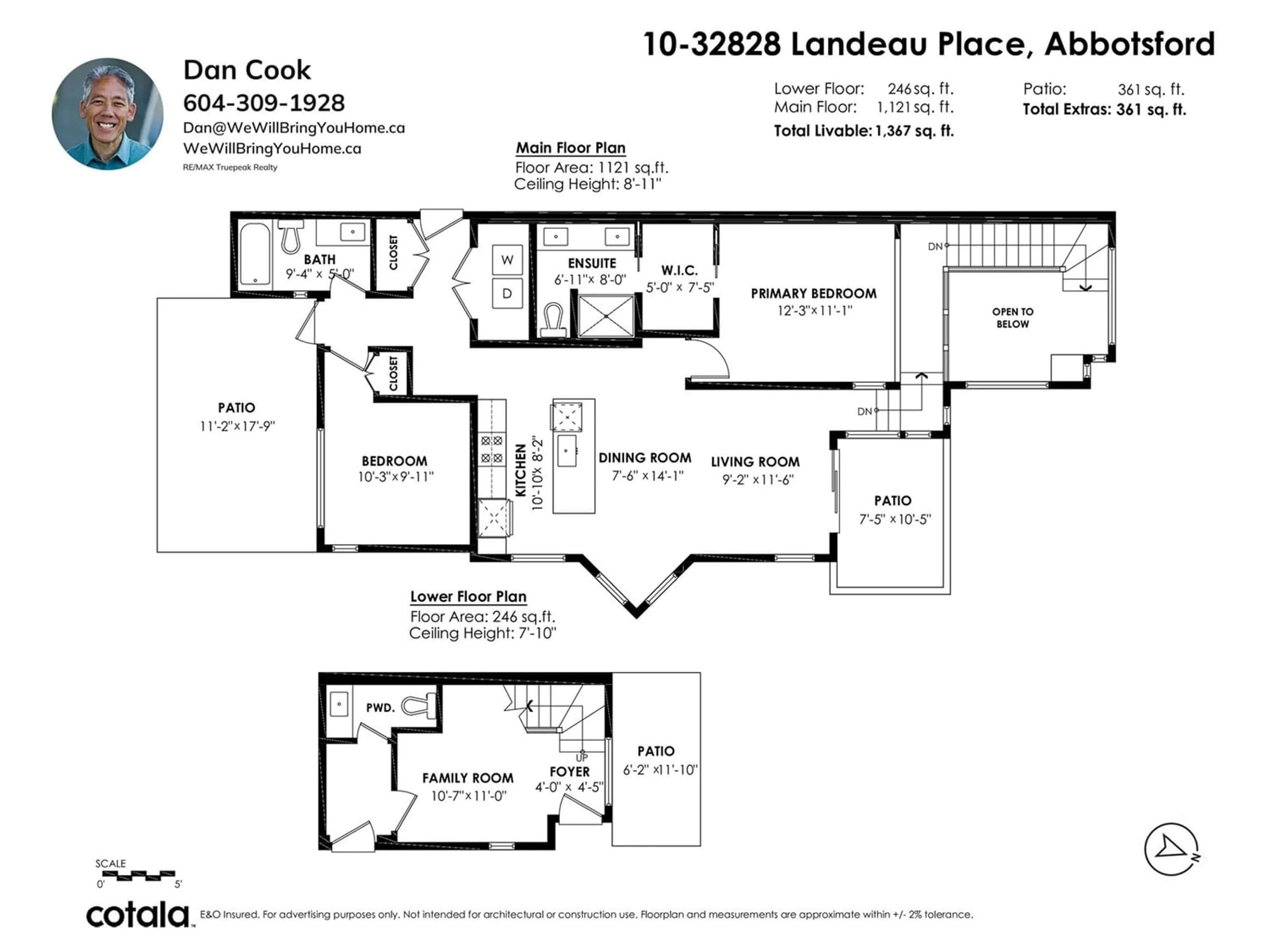 Floor plan for 10 32828 LANDEAU PLACE, Abbotsford British Columbia V2S0M4