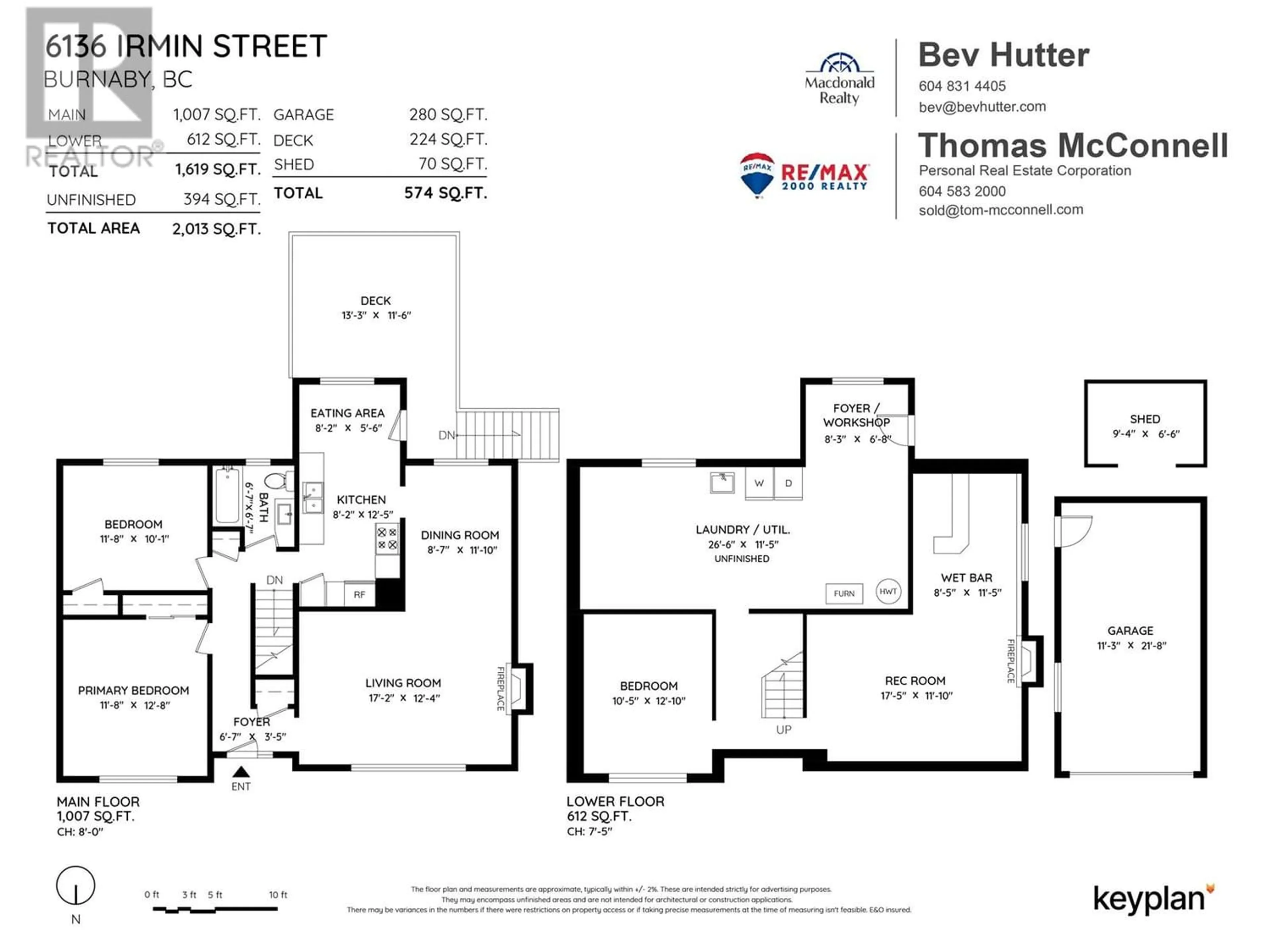 Floor plan for 6136 IRMIN STREET, Burnaby British Columbia V5J1Z1