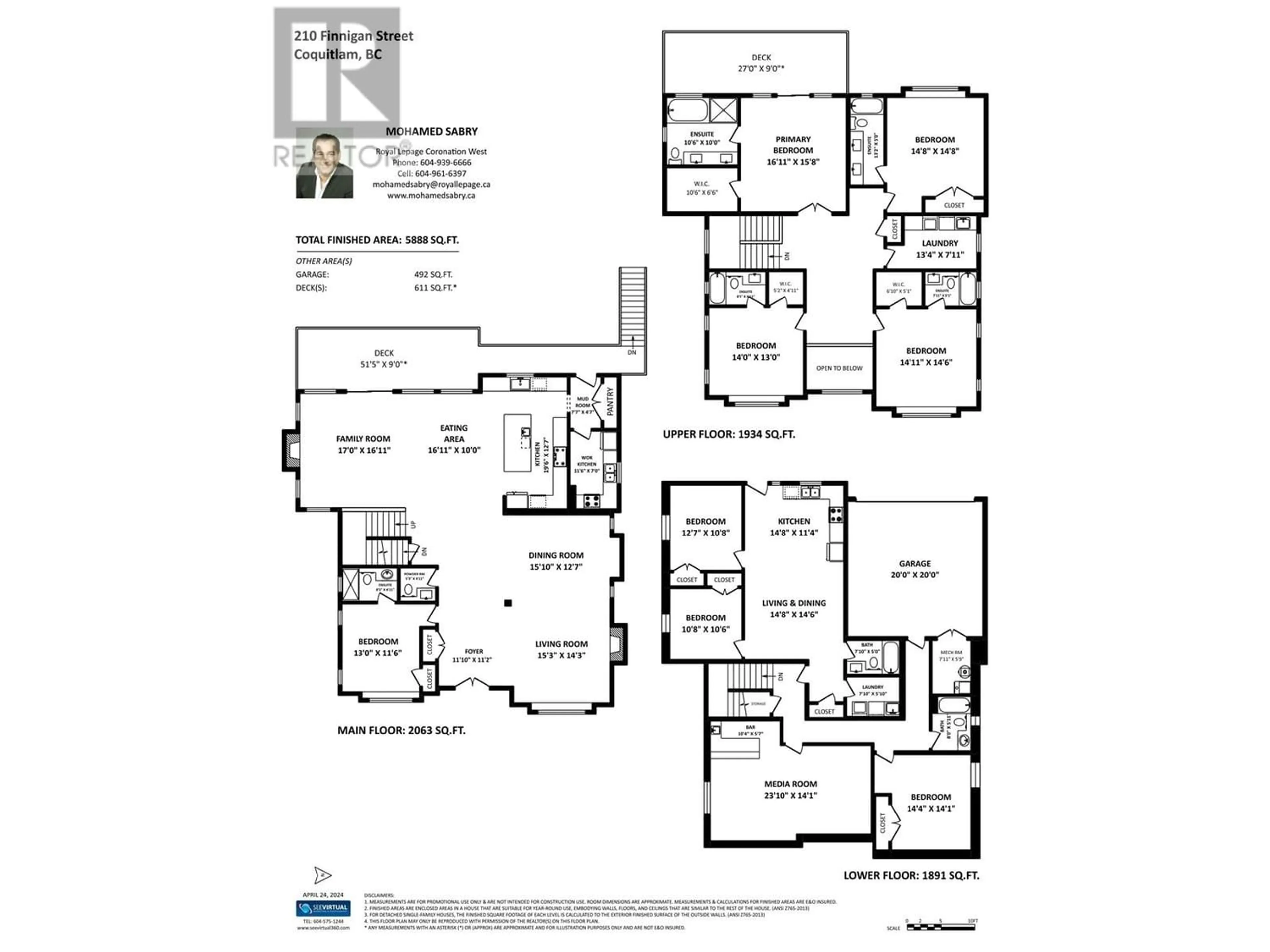 Floor plan for 210 FINNIGAN STREET, Coquitlam British Columbia V3K5J4