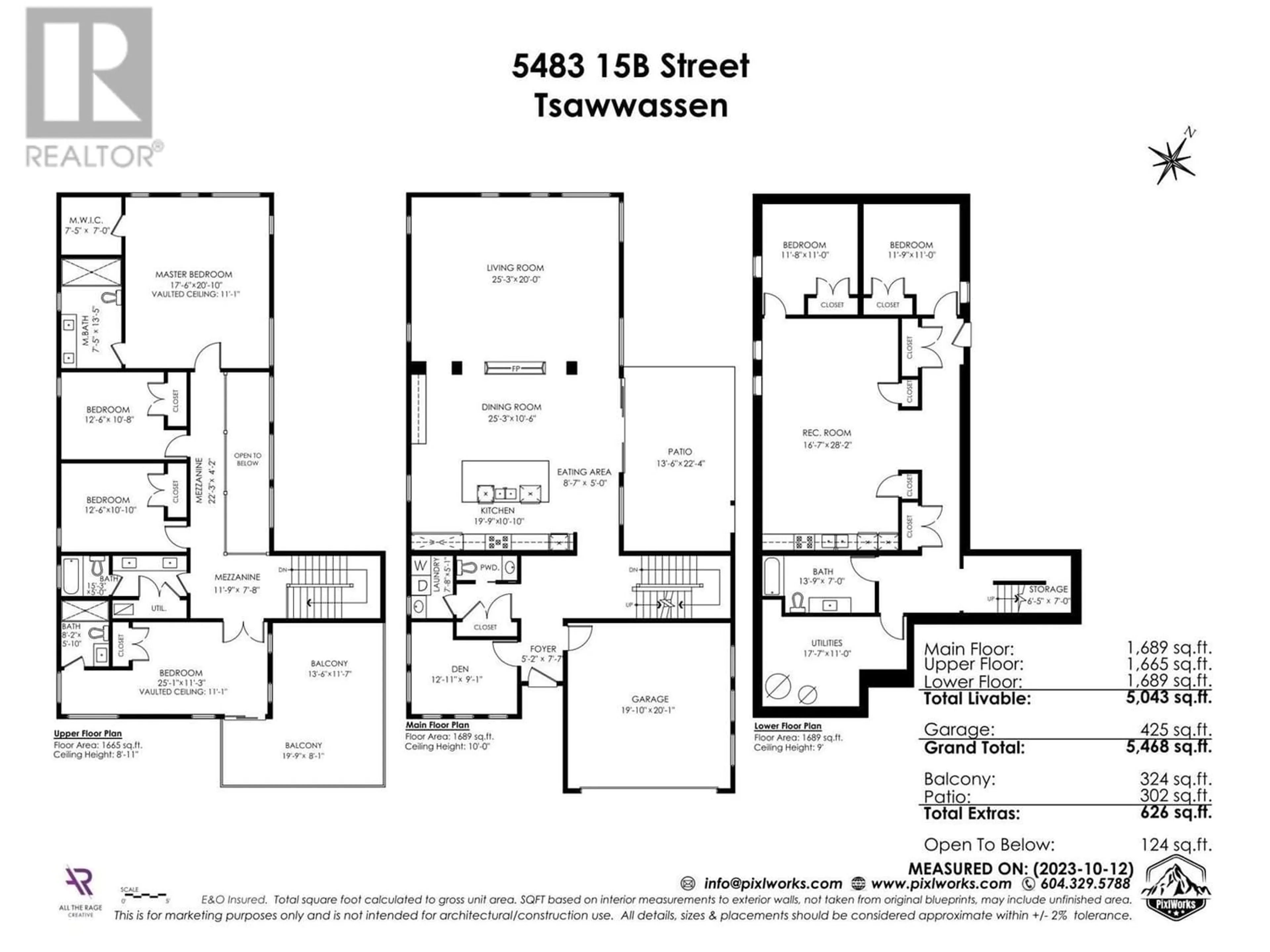 Floor plan for 5483 15B AVENUE, Delta British Columbia V4M2G8