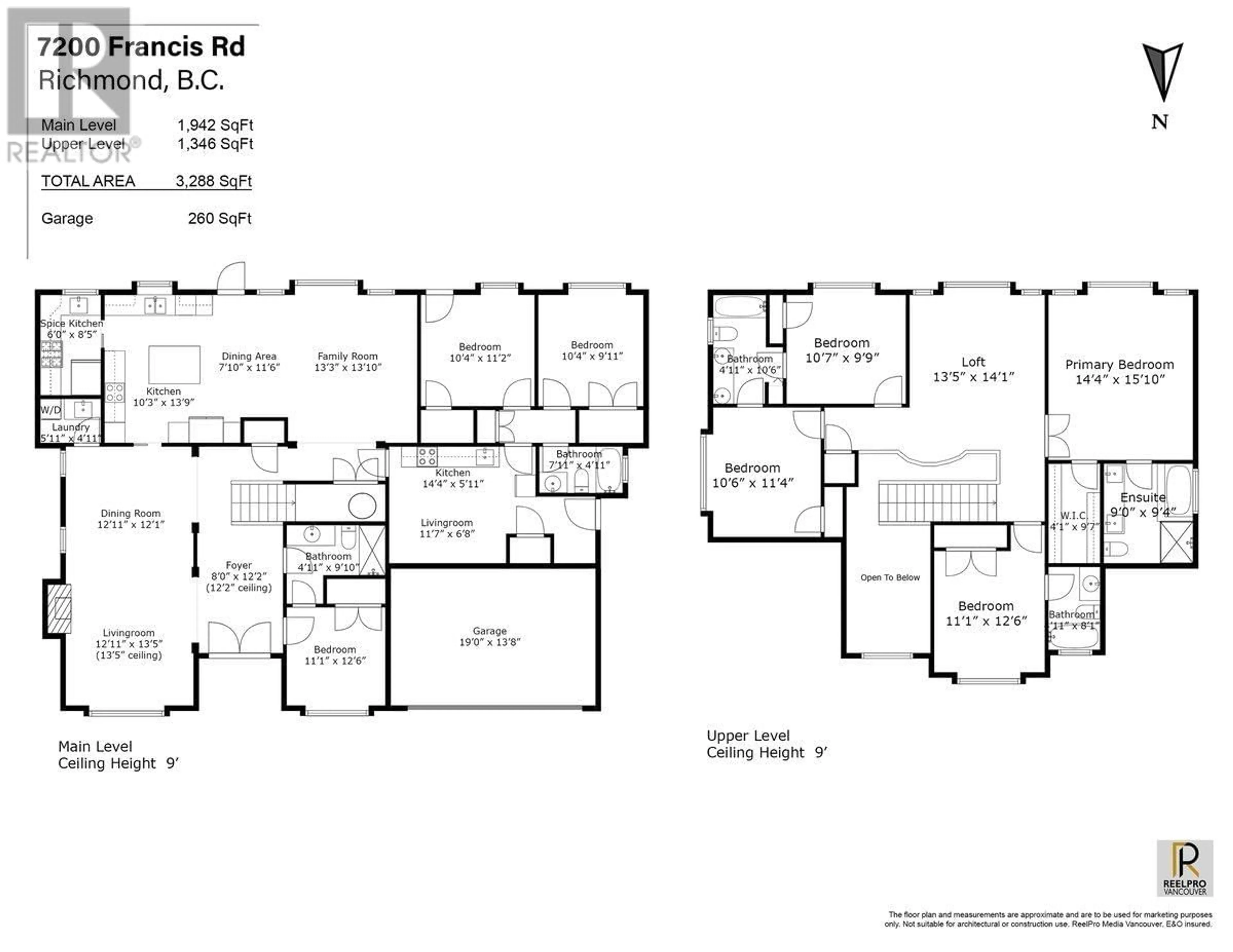 Floor plan for 7200 FRANCIS ROAD, Richmond British Columbia V6Y1A2