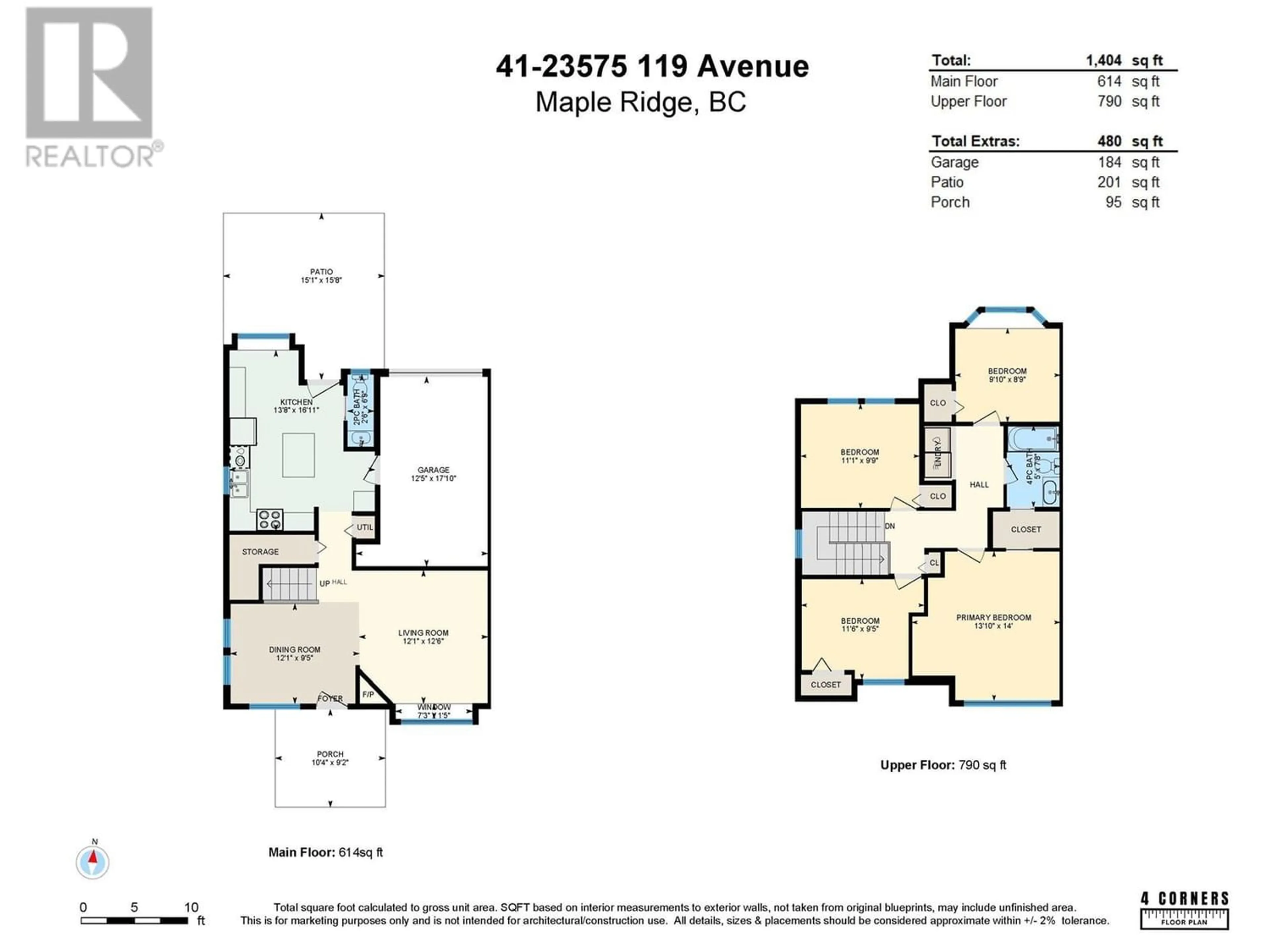 Floor plan for 41 23575 119 AVENUE, Maple Ridge British Columbia V4R2P4