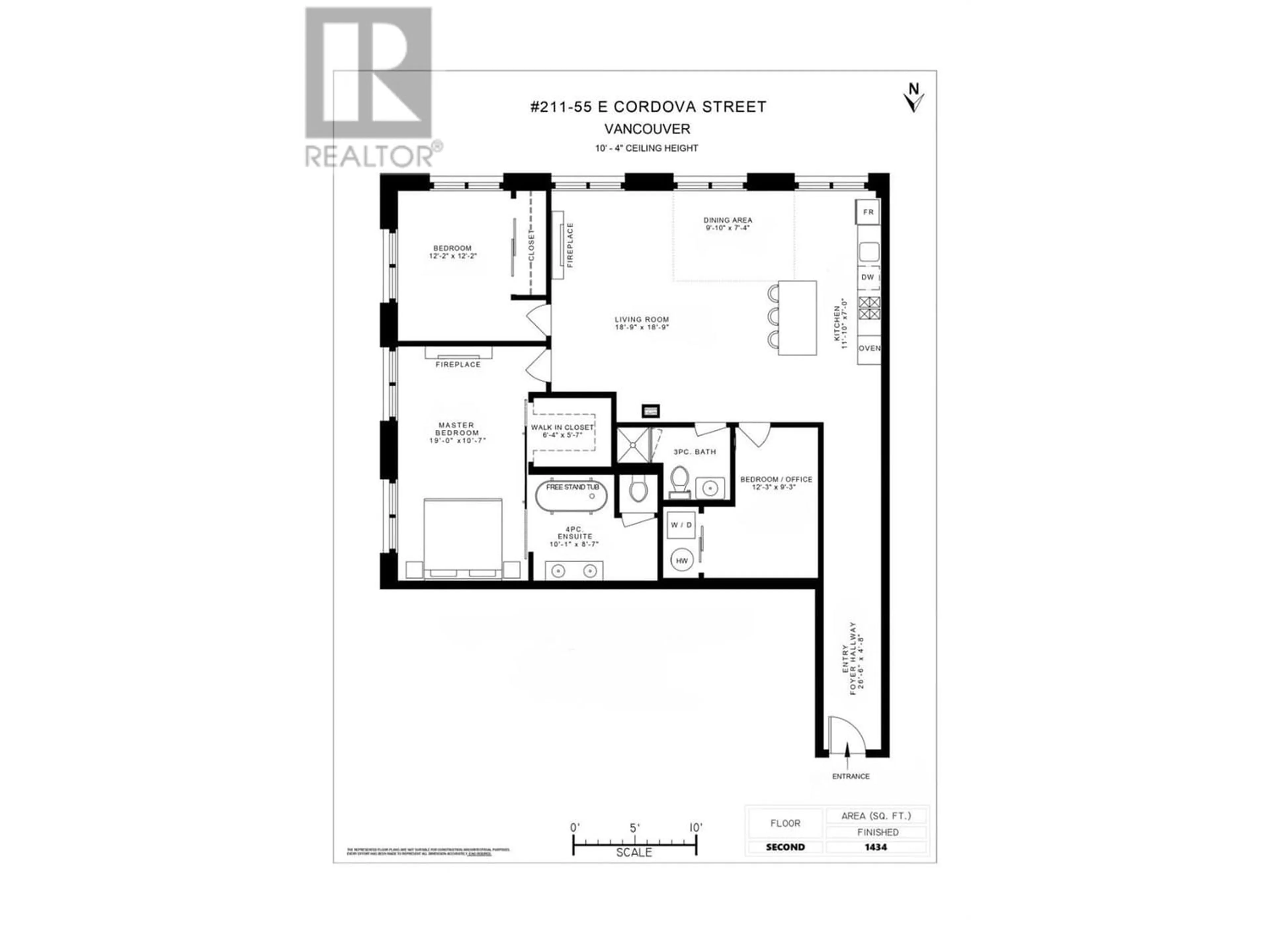 Floor plan for 211 55 E CORDOVA STREET, Vancouver British Columbia V6A0A5