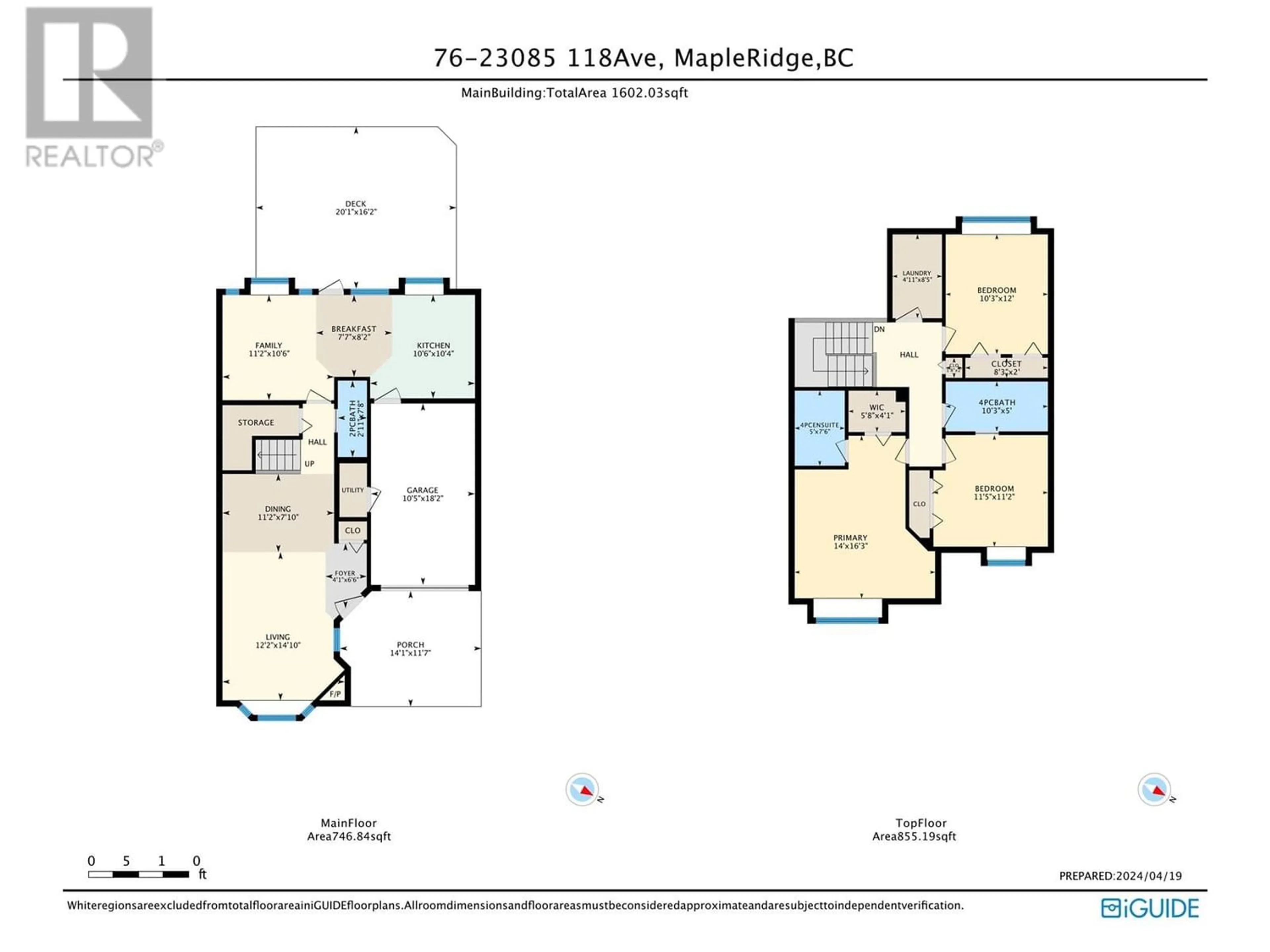 Floor plan for 76 23085 118 AVENUE, Maple Ridge British Columbia V2X3J7