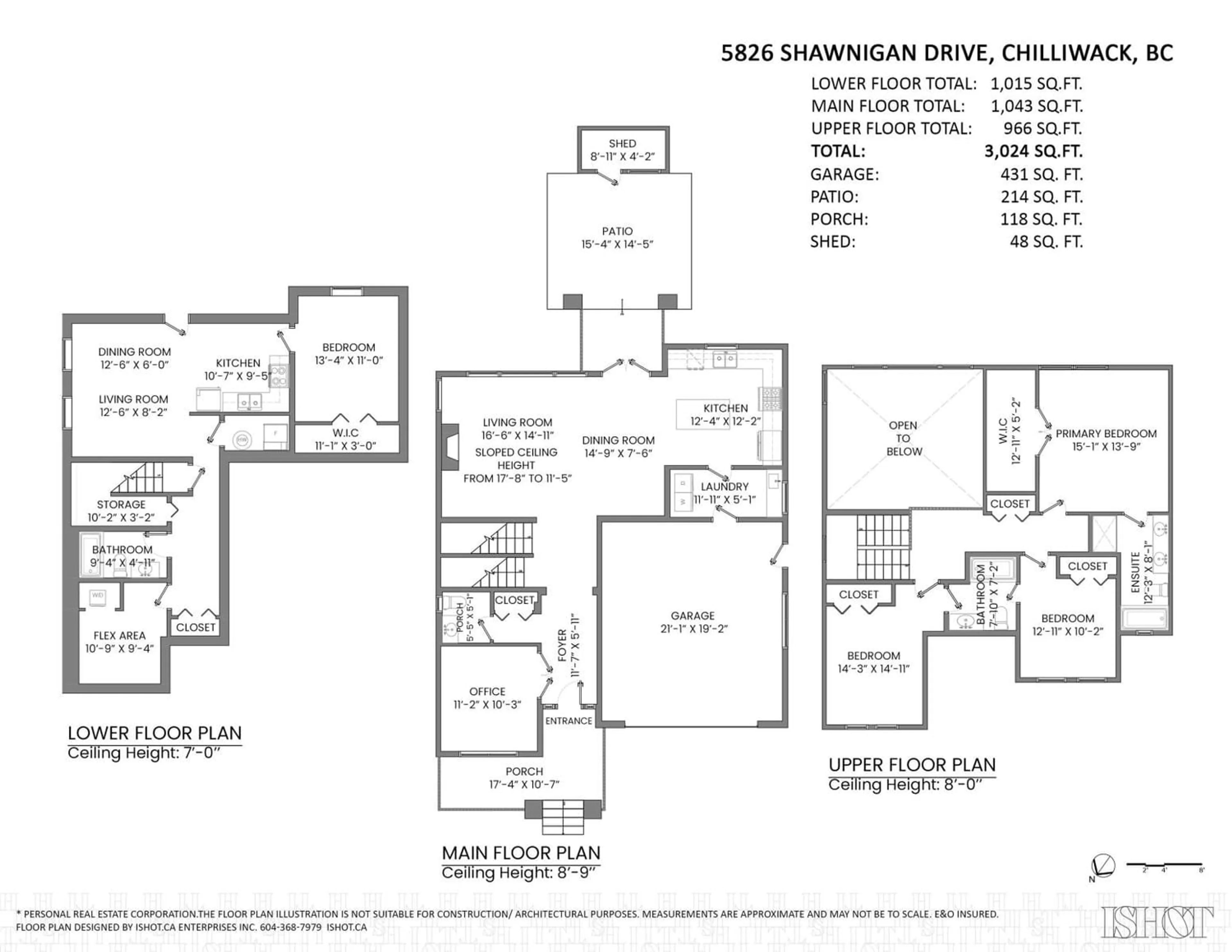 Floor plan for 5826 SHAWNIGAN DRIVE, Chilliwack British Columbia V2R0A8