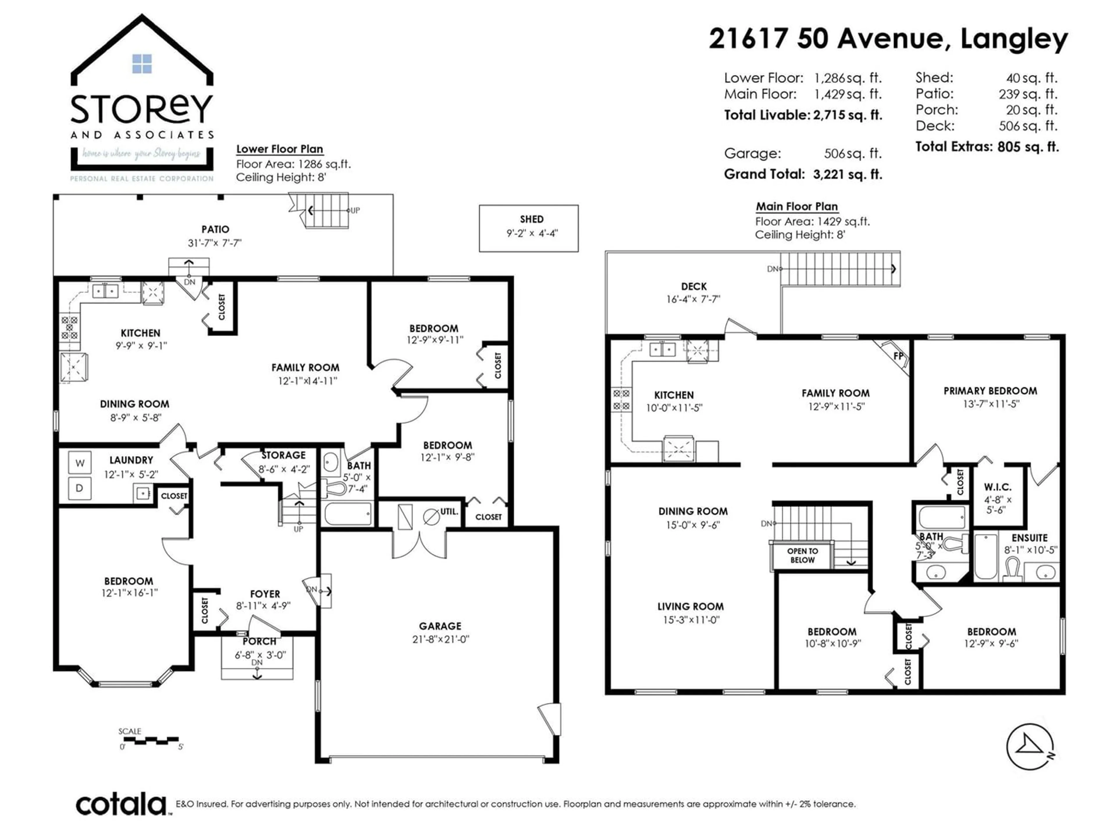 Floor plan for 21617 50 AVENUE, Langley British Columbia V3A3T2