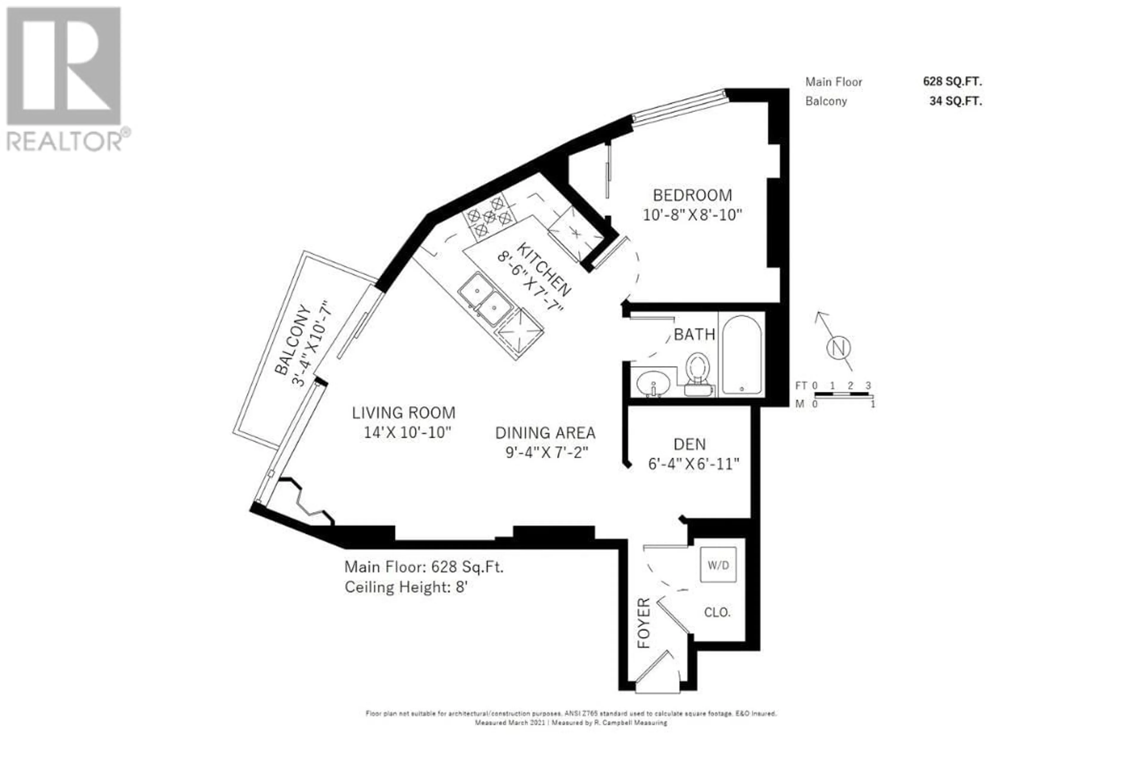 Floor plan for 607 501 PACIFIC STREET, Vancouver British Columbia V6Z2X6