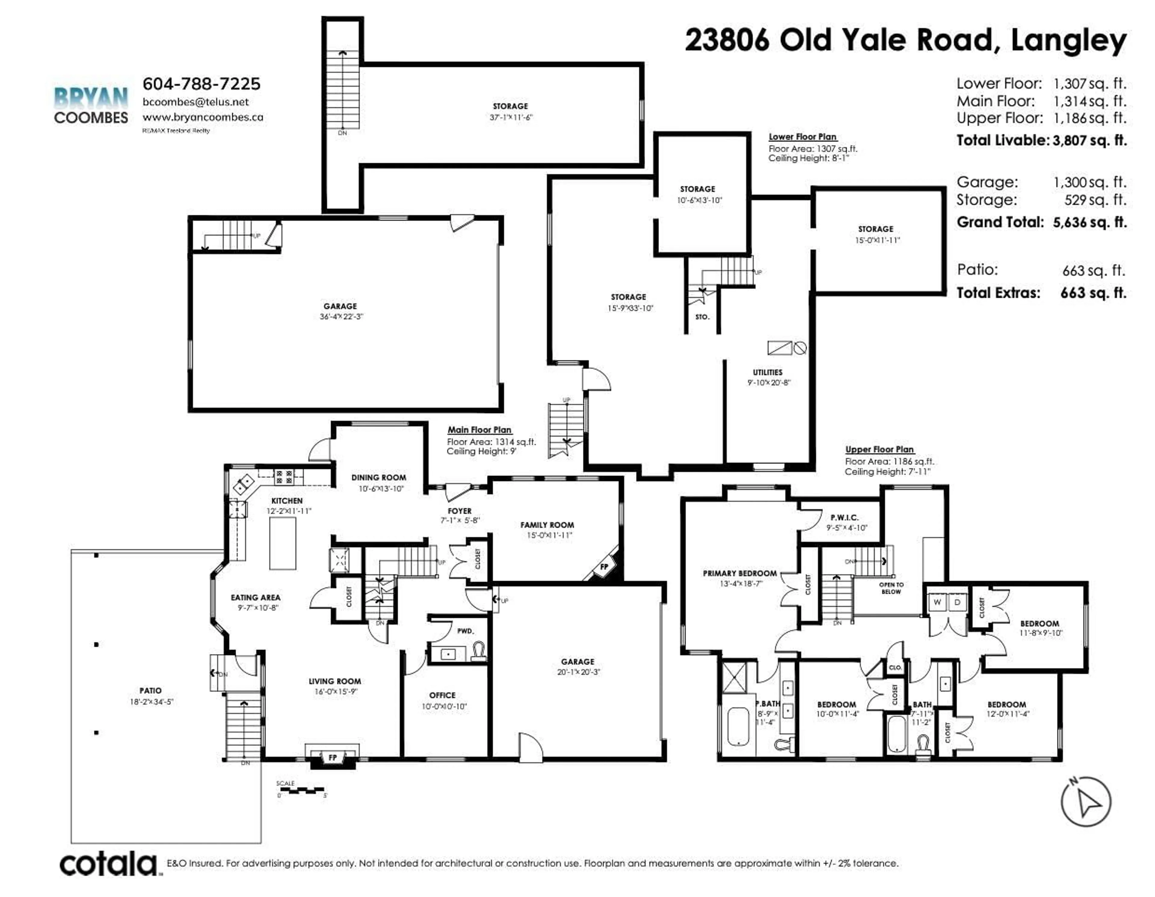 Floor plan for 23806 OLD YALE ROAD, Langley British Columbia V2Z2K4