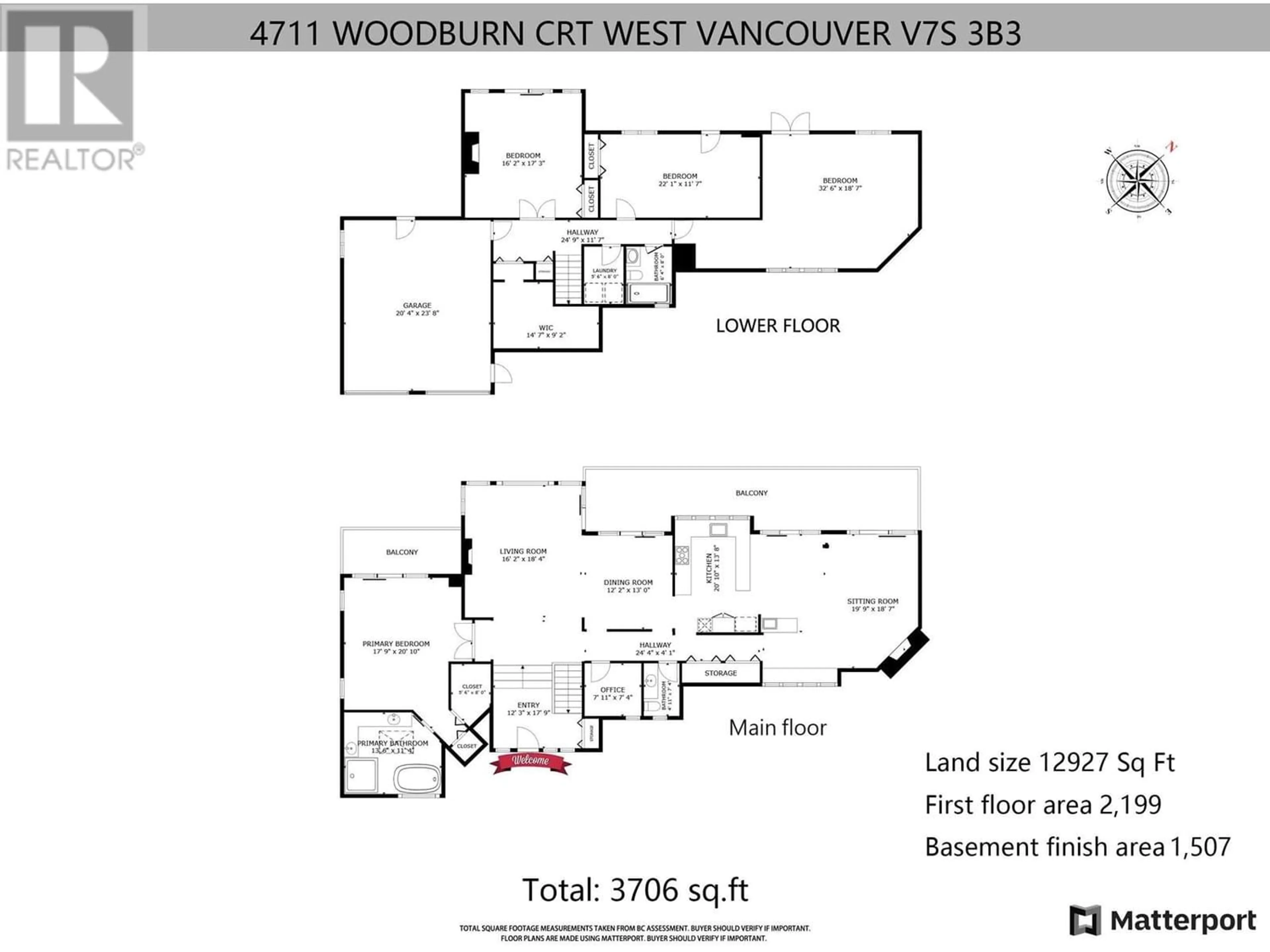 Floor plan for 4711 WOODBURN COURT, West Vancouver British Columbia V7S3B3