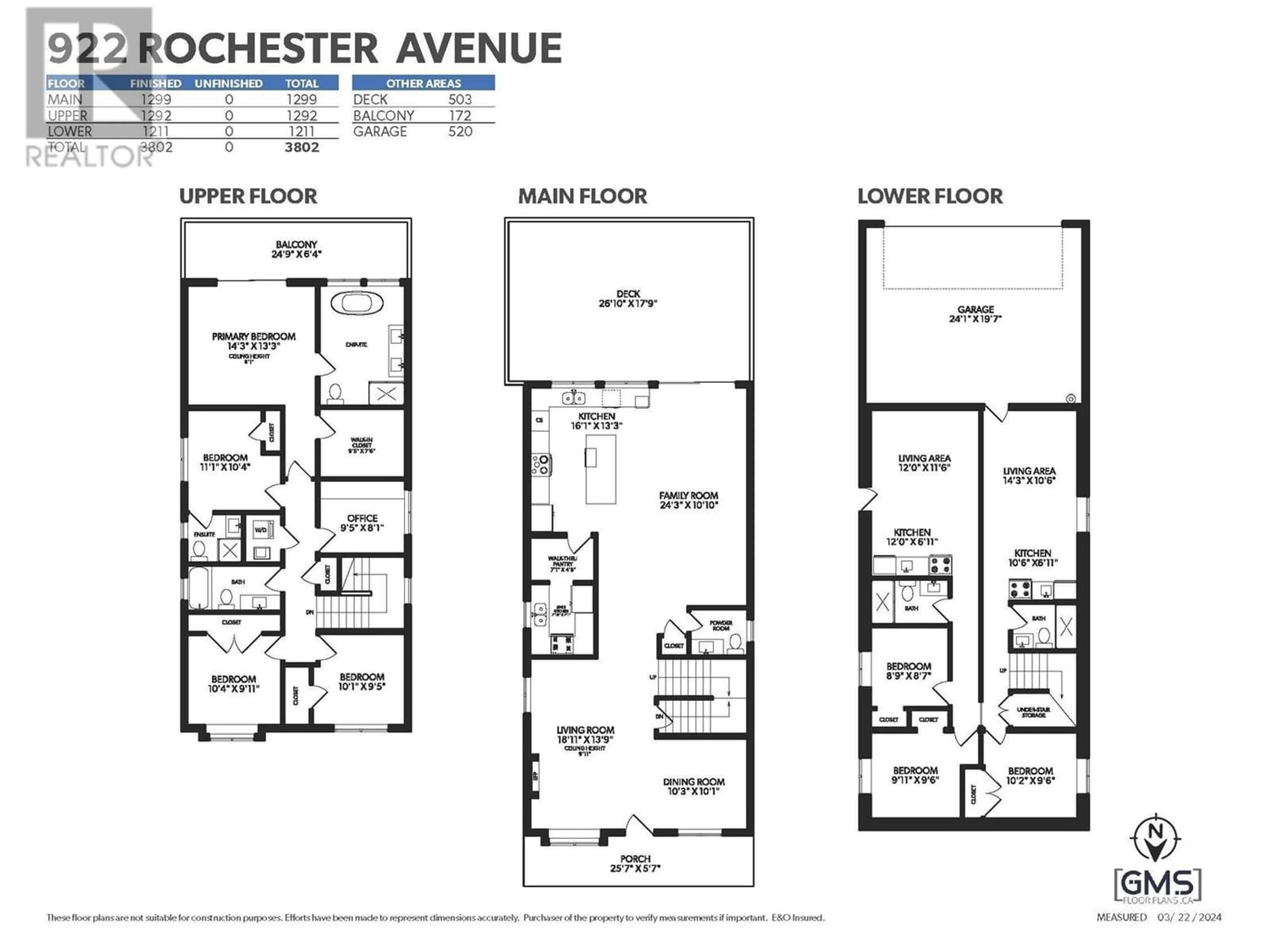 Floor plan for 922 ROCHESTER AVENUE, Coquitlam British Columbia V3K2W6