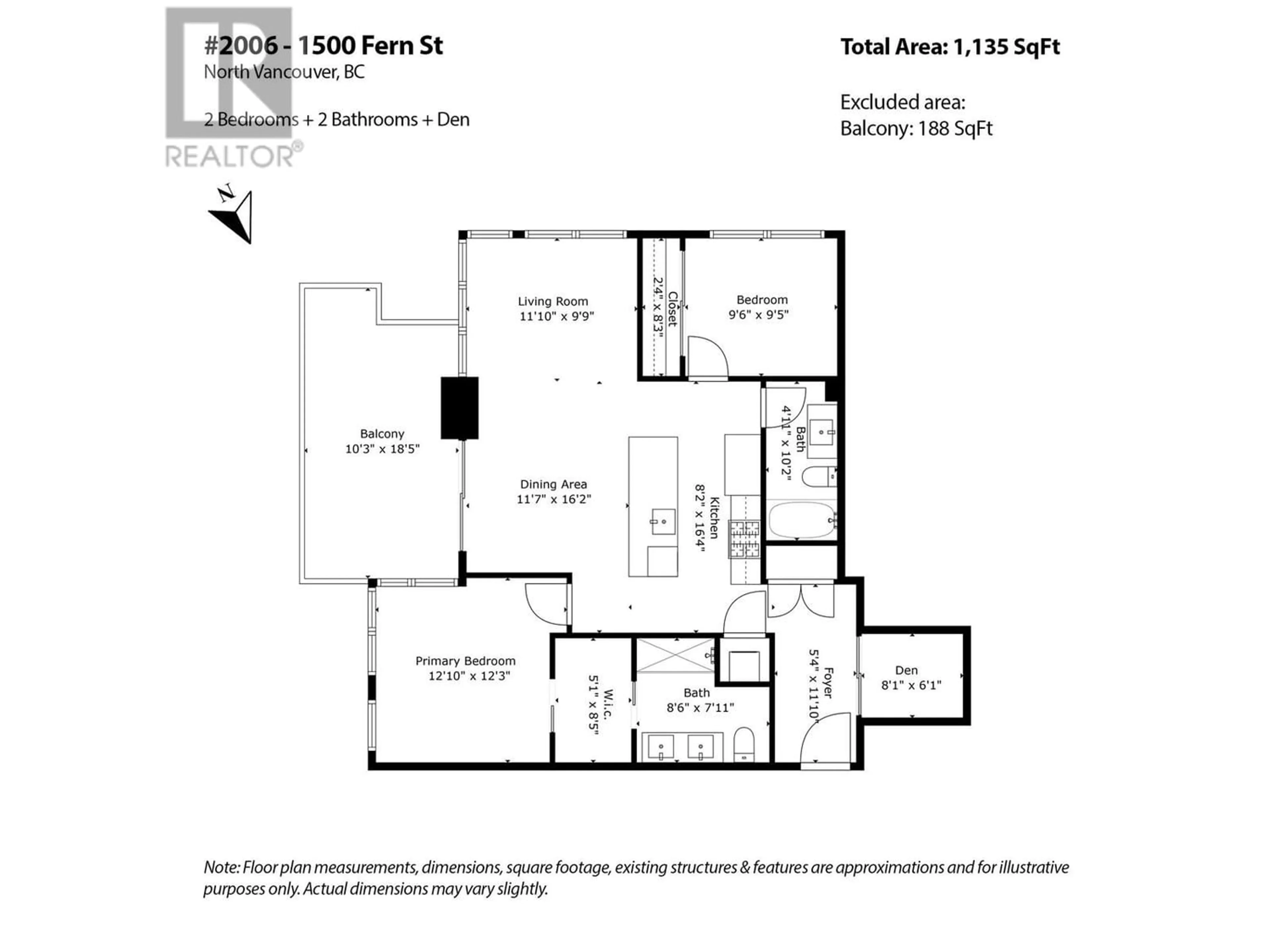 Floor plan for 2006 1500 FERN STREET, North Vancouver British Columbia V7J0E6