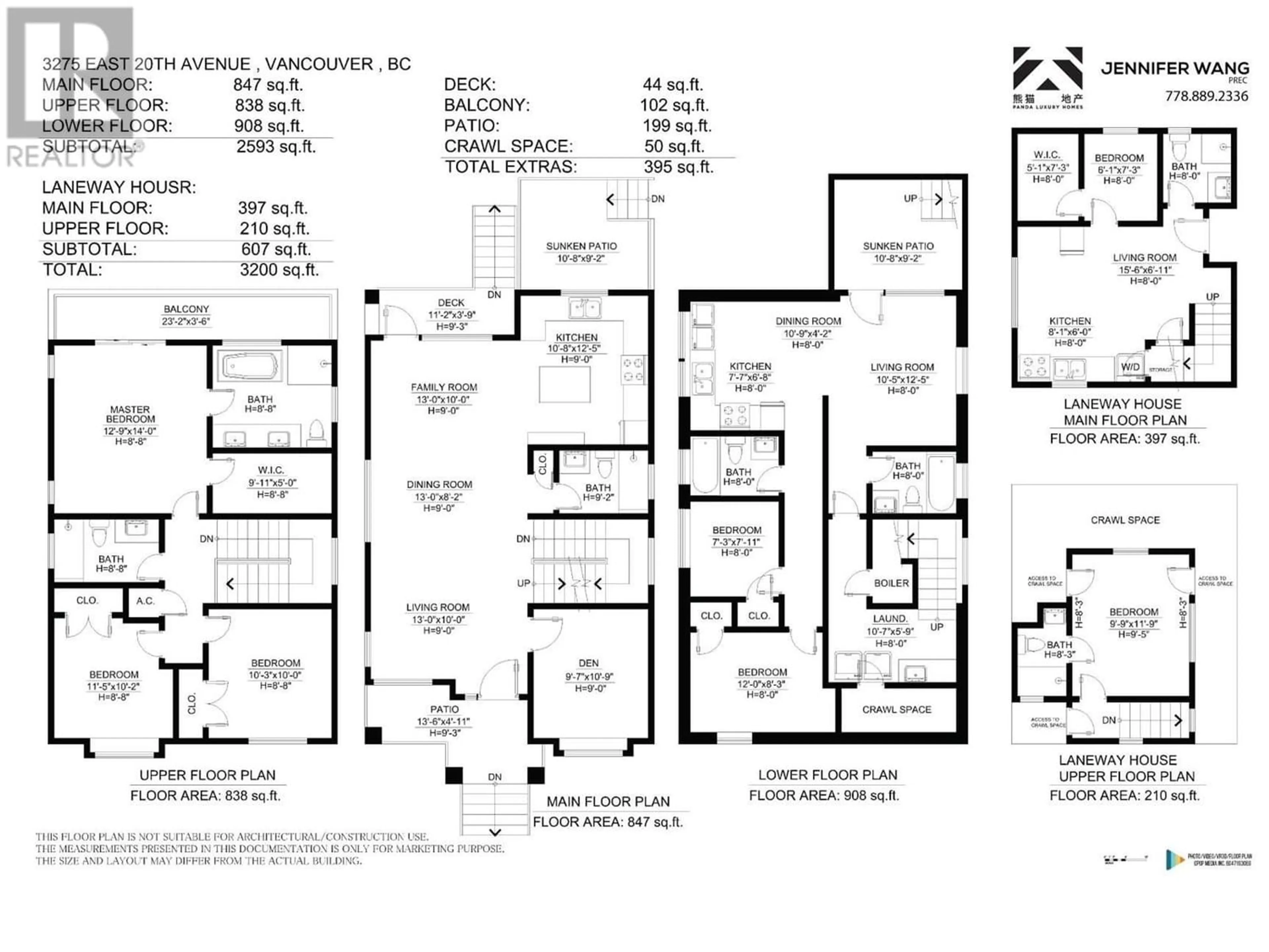 Floor plan for 3275 E 20TH AVENUE, Vancouver British Columbia V5M2V6