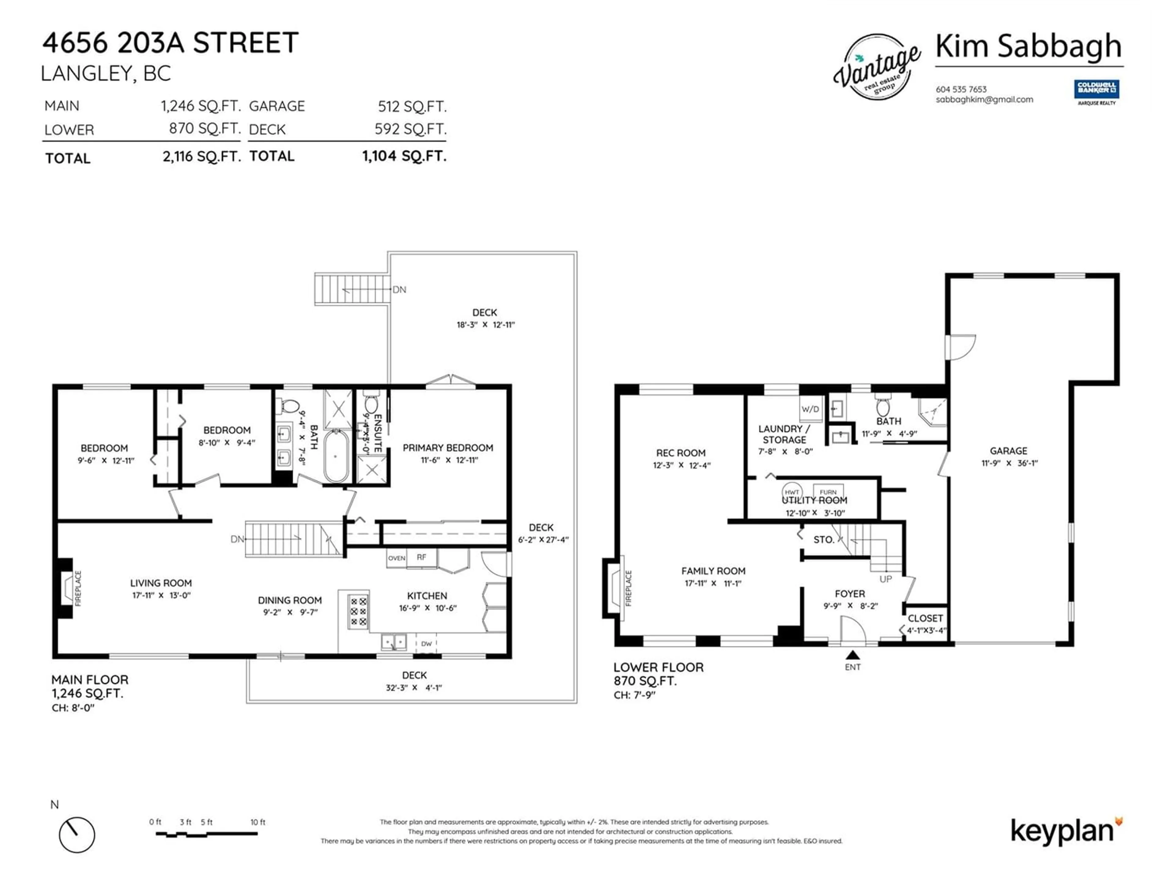 Floor plan for 4656 203A STREET, Langley British Columbia V3A5K1