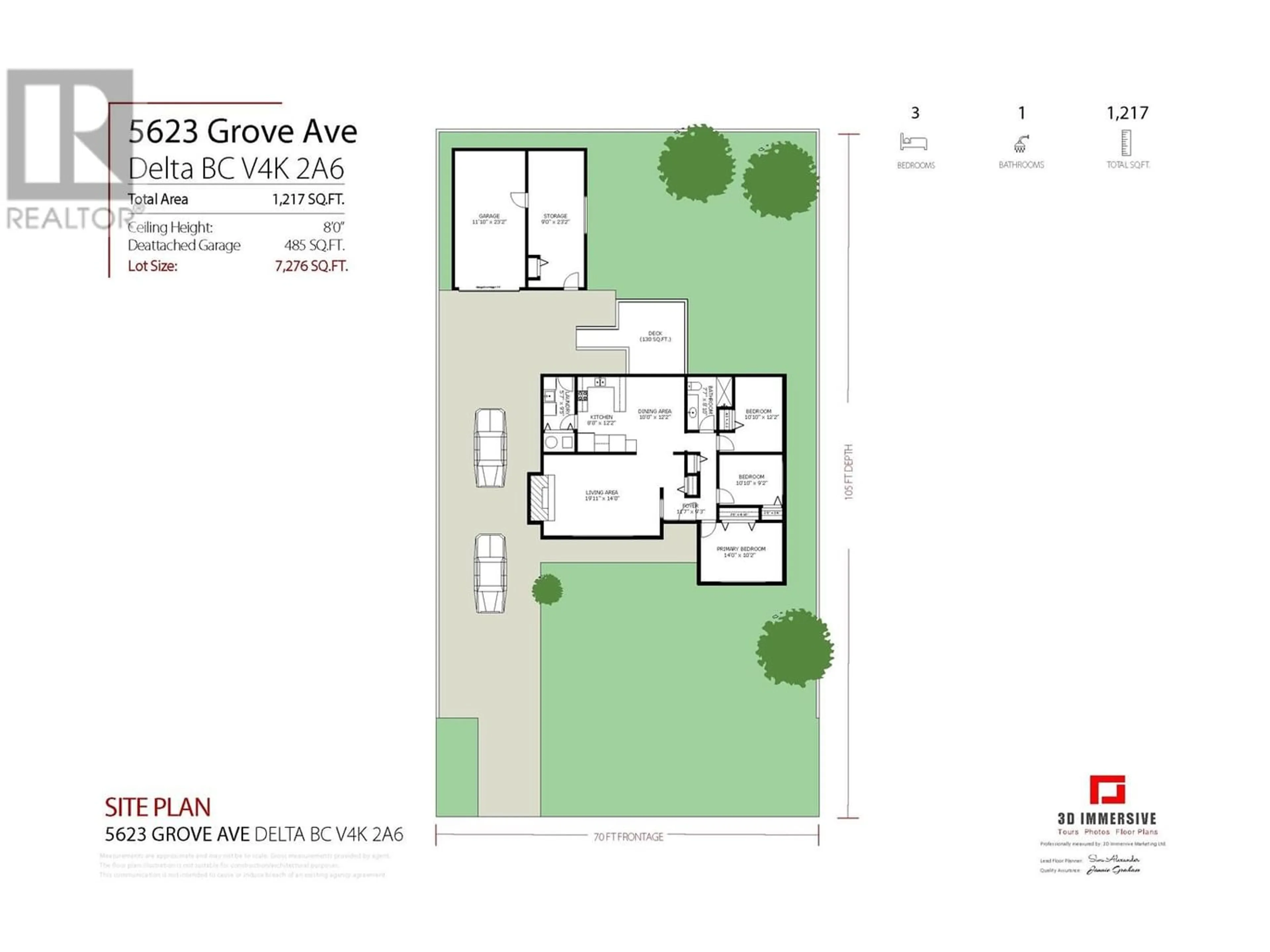 Floor plan for 5623 GROVE AVENUE, Delta British Columbia V4K2A6