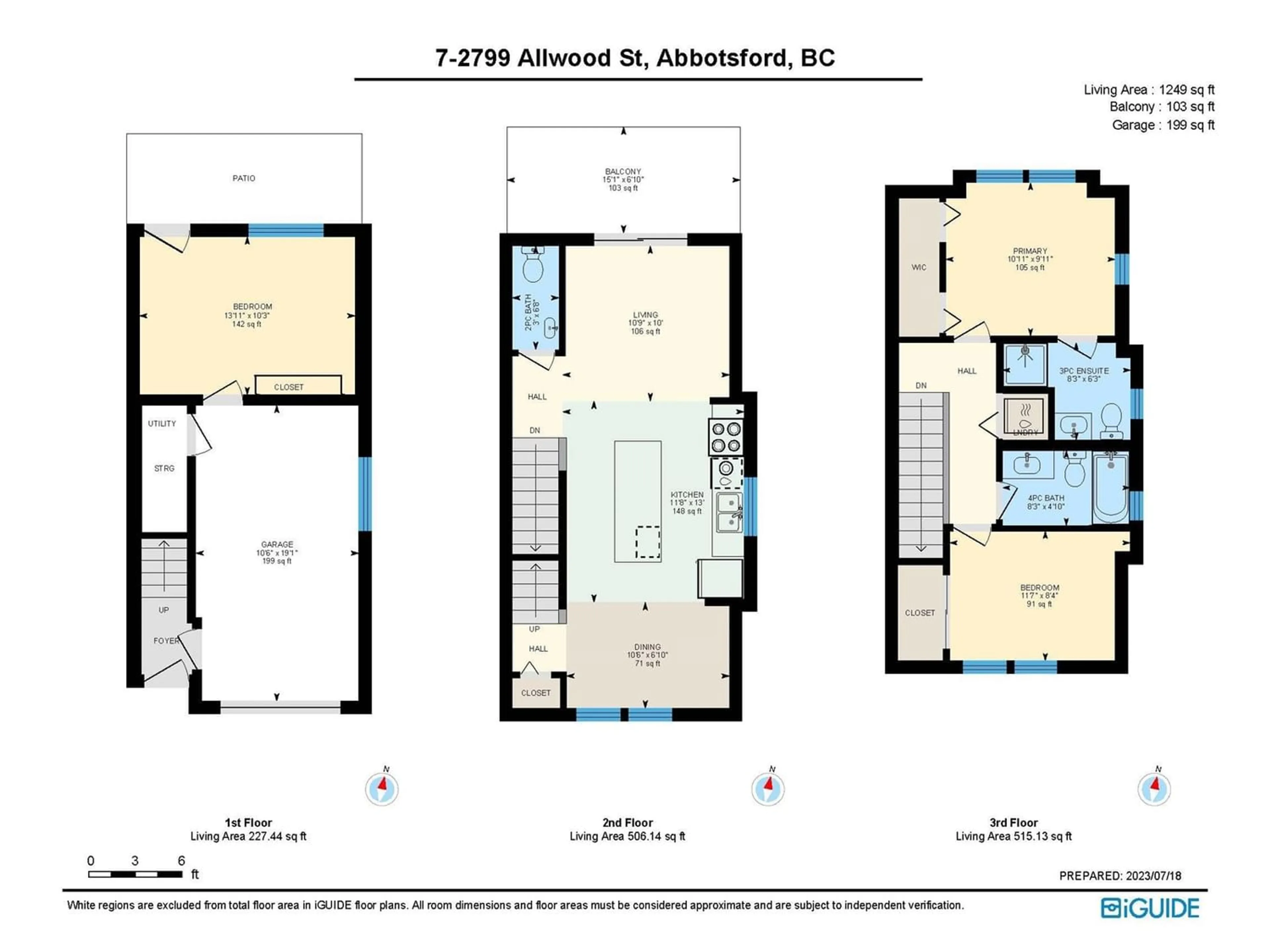 Floor plan for 7 2799 ALLWOOD STREET, Abbotsford British Columbia V2T0J2