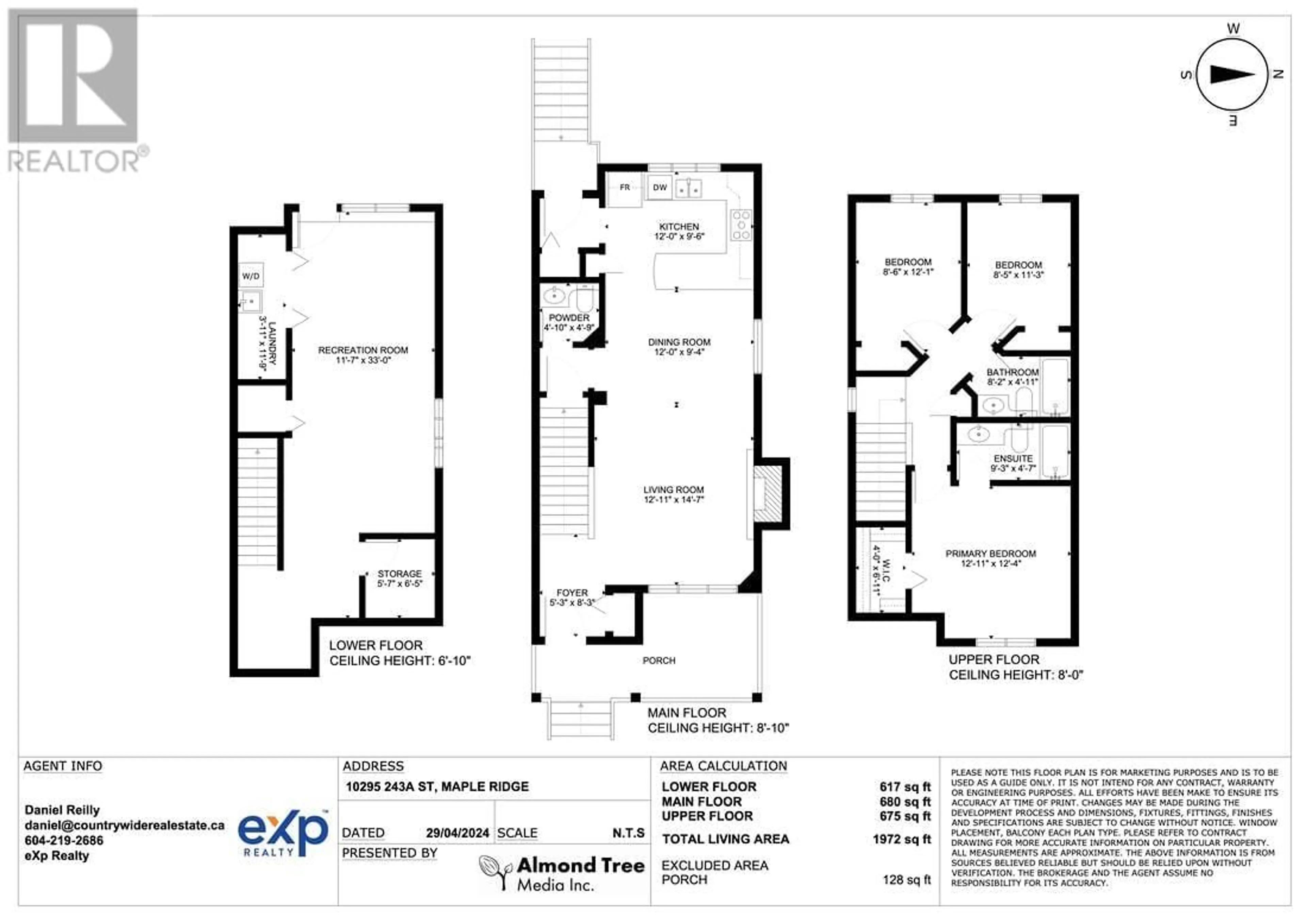 Floor plan for 10295 243A STREET, Maple Ridge British Columbia V2W1Y3