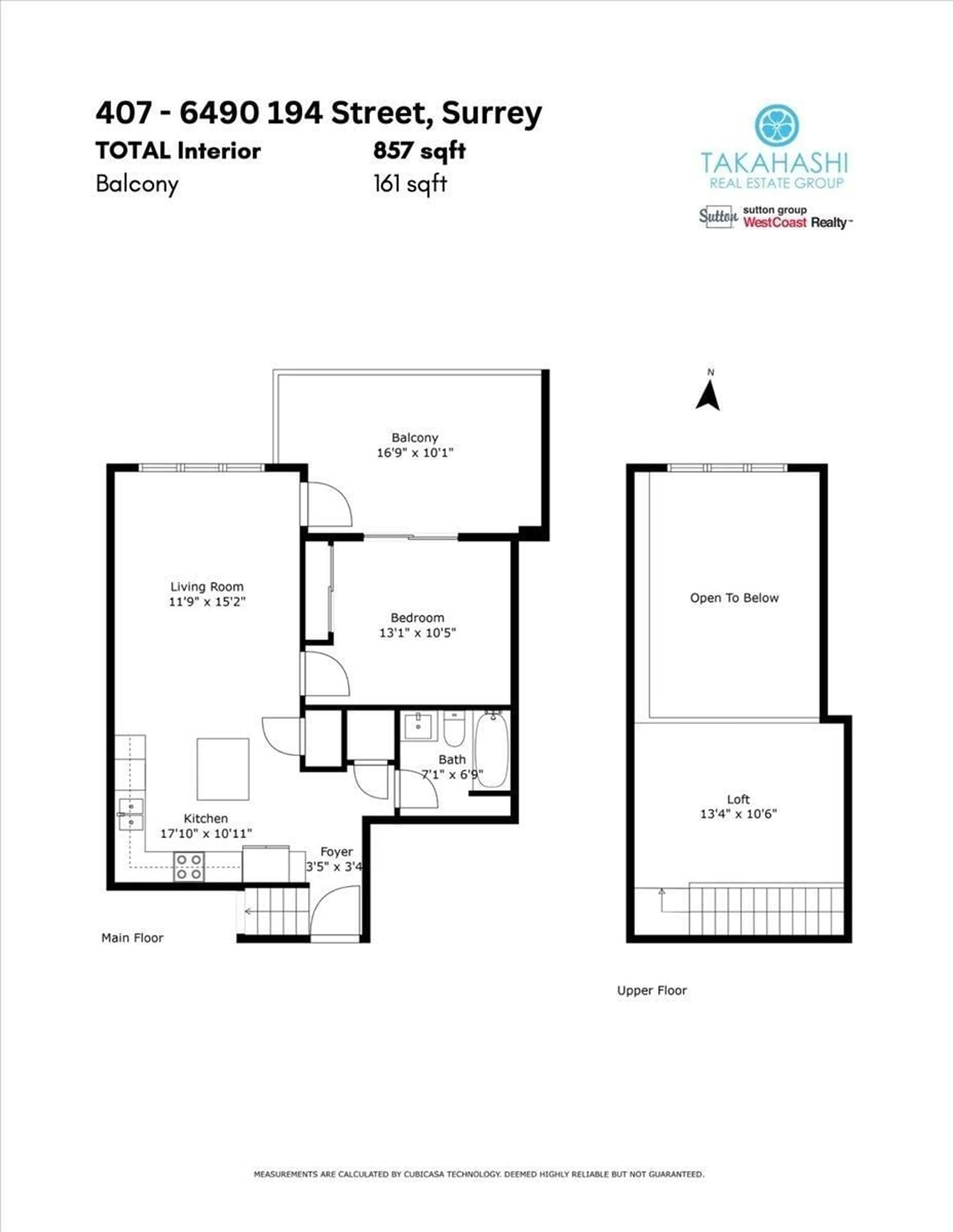 Floor plan for 407 6490 194 STREET, Surrey British Columbia V4N6J9