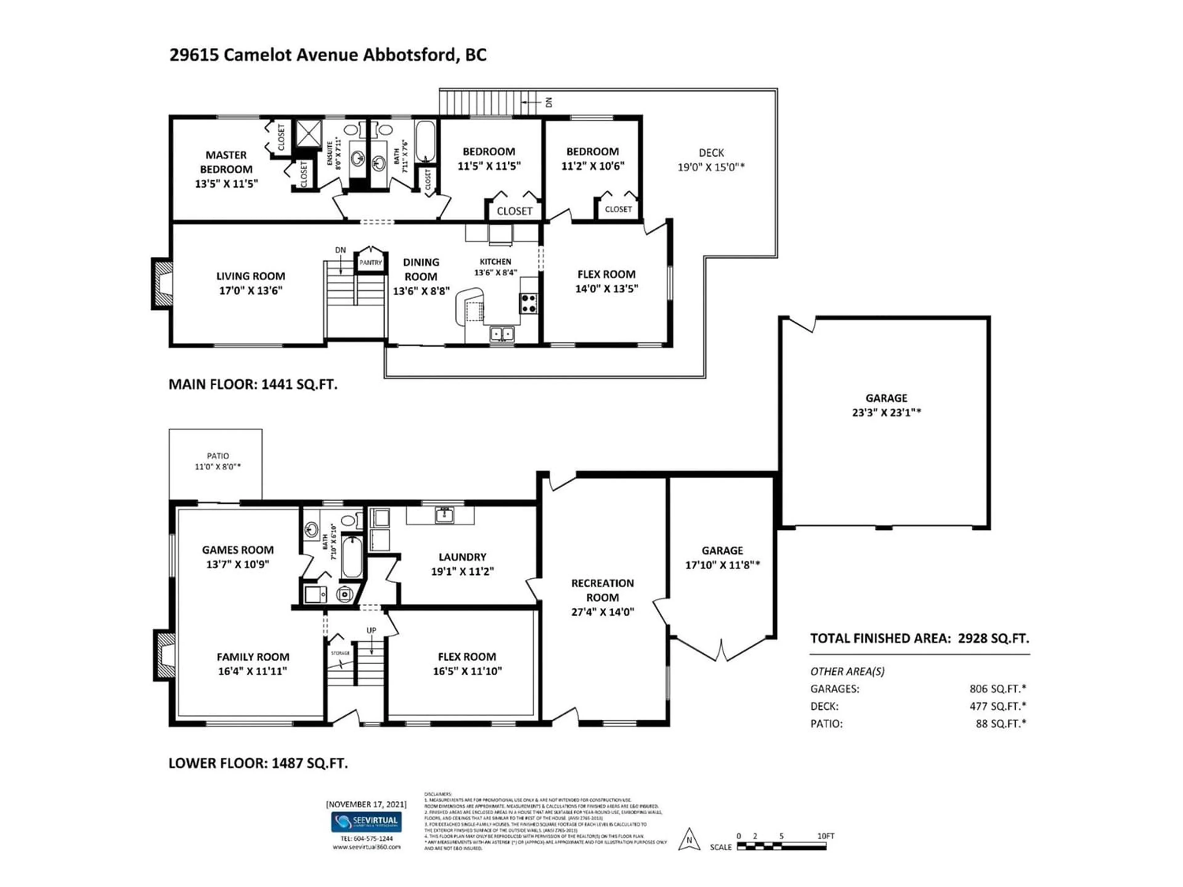 Floor plan for 29615 CAMELOT AVENUE, Abbotsford British Columbia V4X2E5