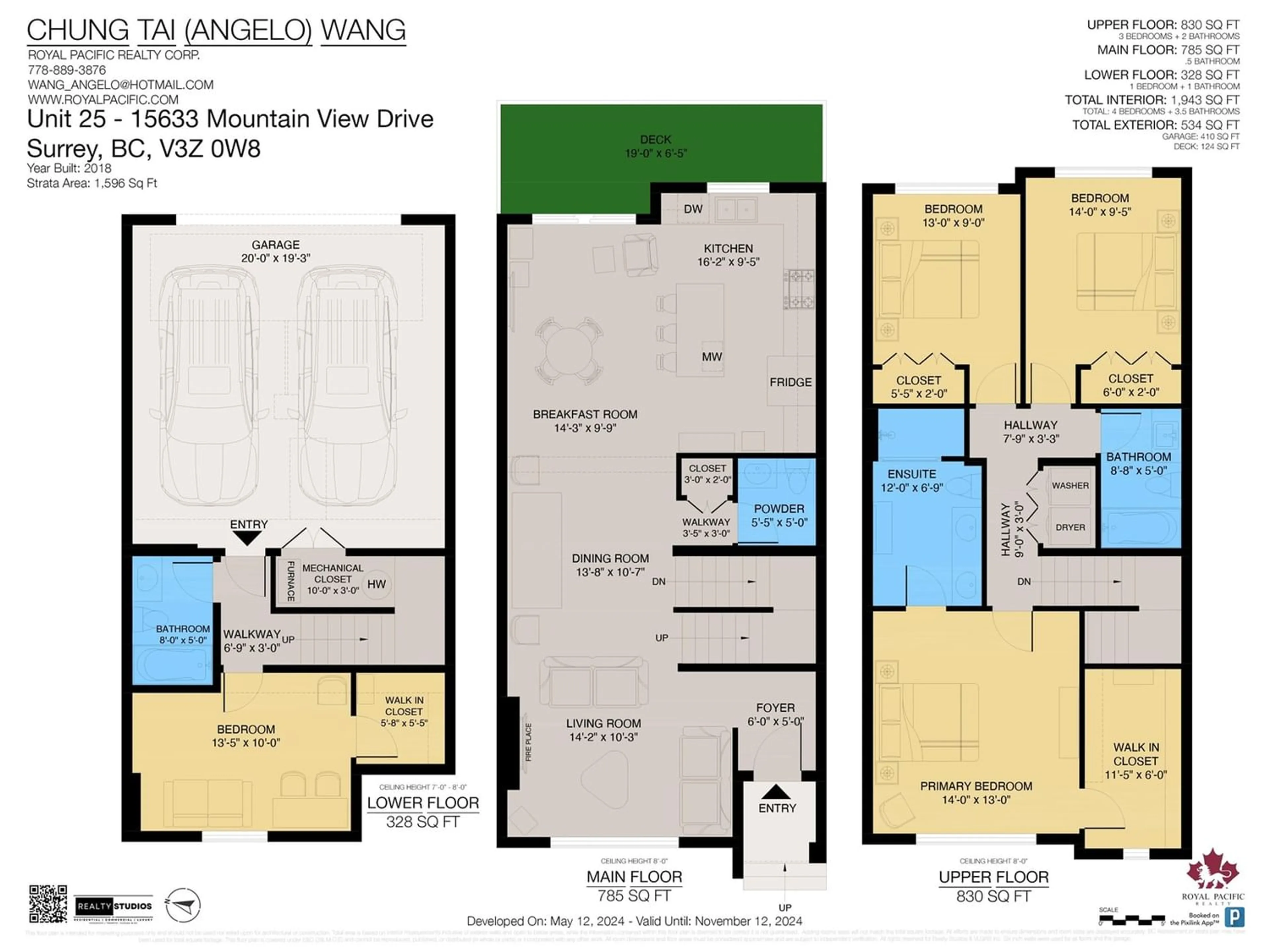 Floor plan for 25 15633 MOUNTAIN VIEW DRIVE, Surrey British Columbia V3Z0W8