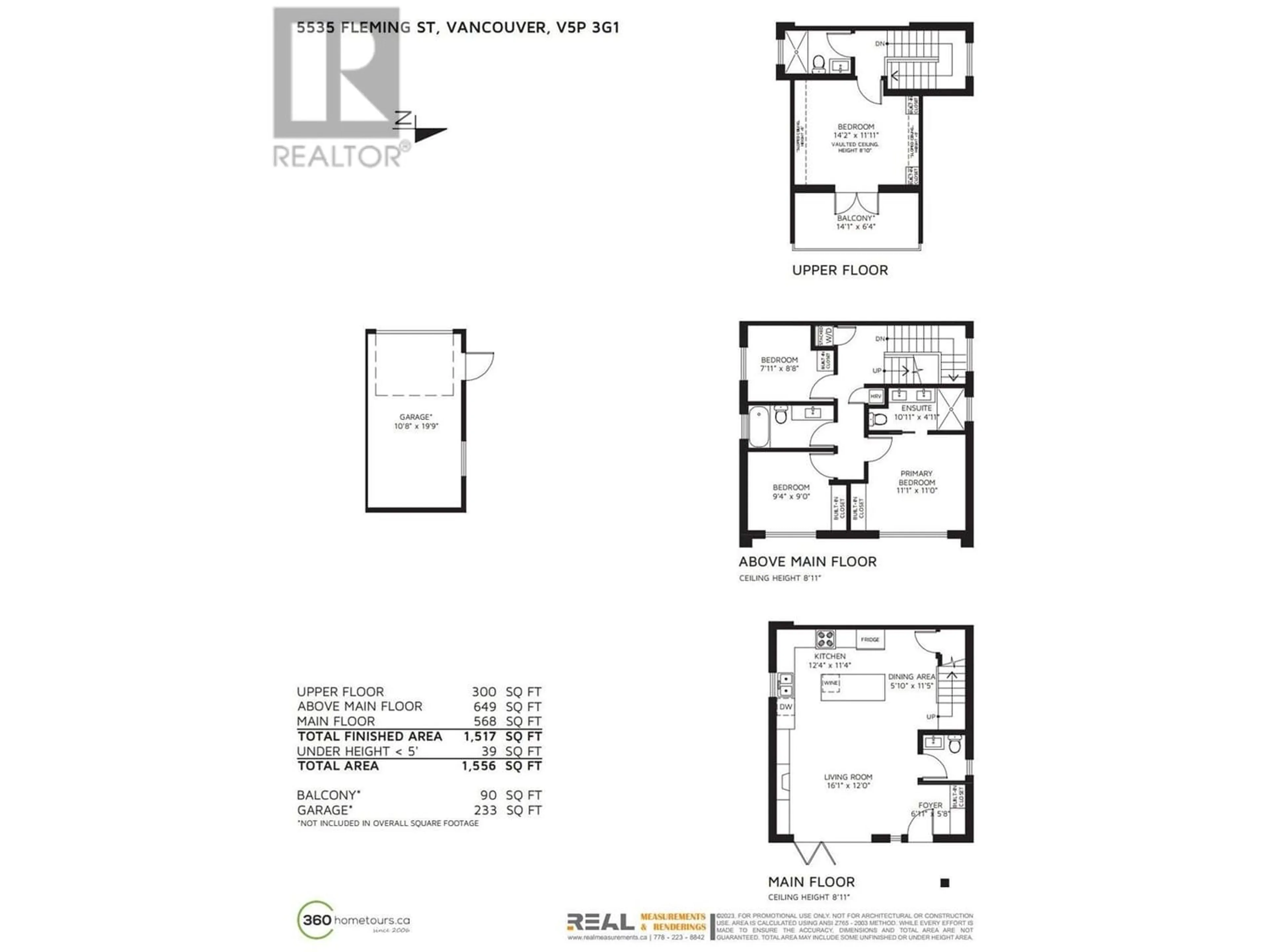 Floor plan for 5535 FLEMING STREET, Vancouver British Columbia V5P3G1