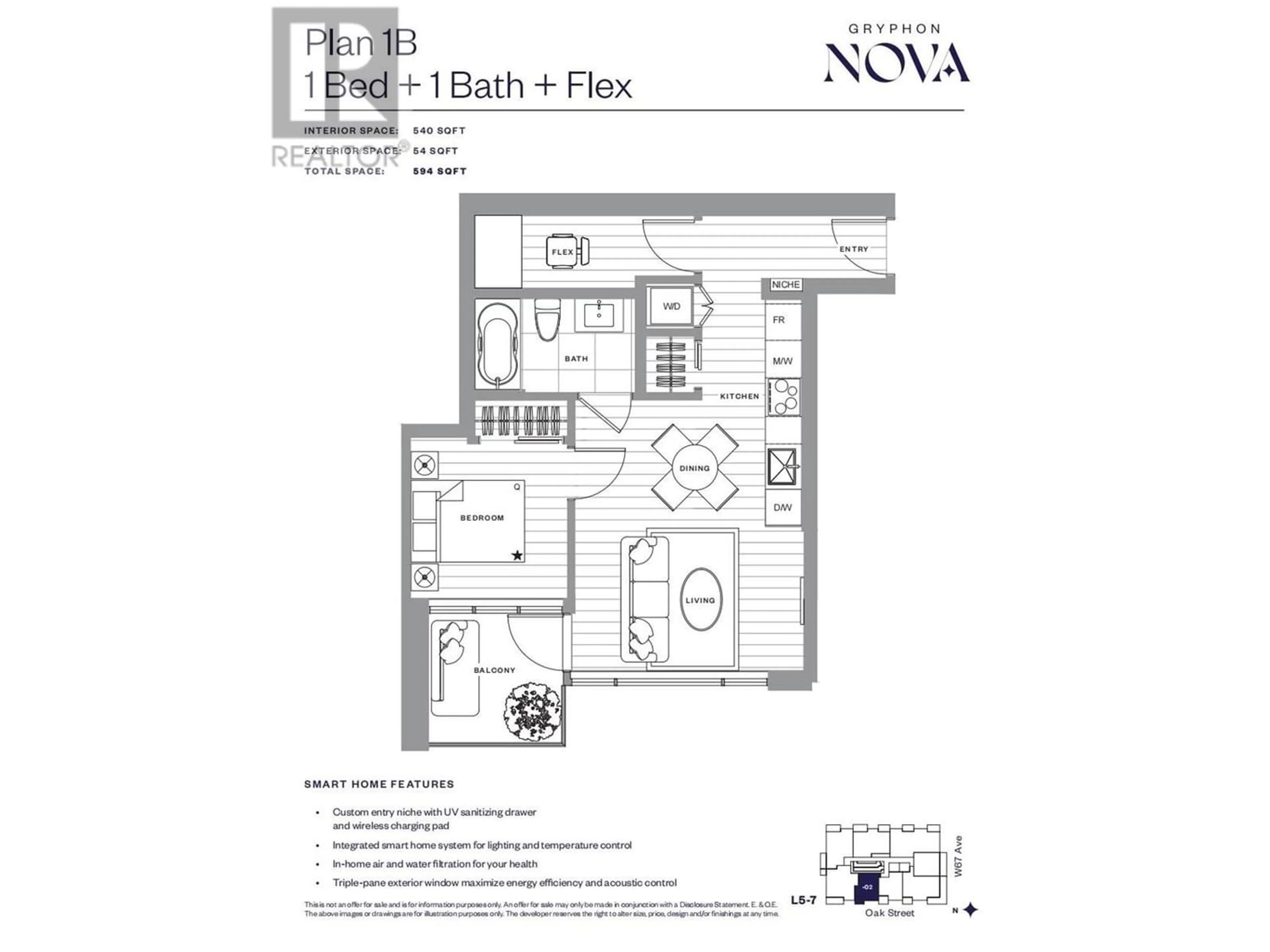 Floor plan for 702 989 W 67TH AVENUE, Vancouver British Columbia V6P4B1