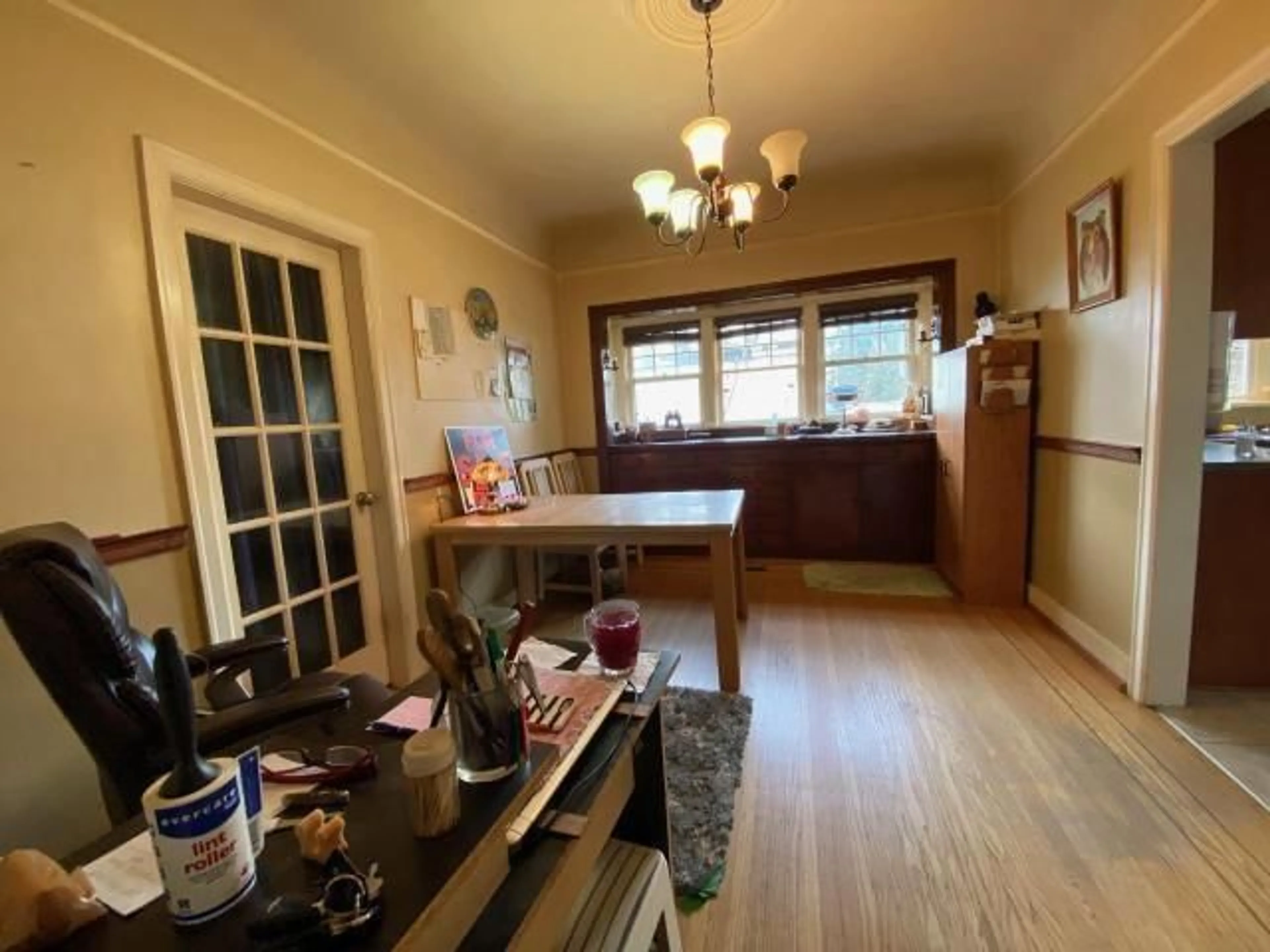 Dining room, wood floors, cottage for 355 HUDSON BAY STREET|Hope, Hope British Columbia V0X1L0